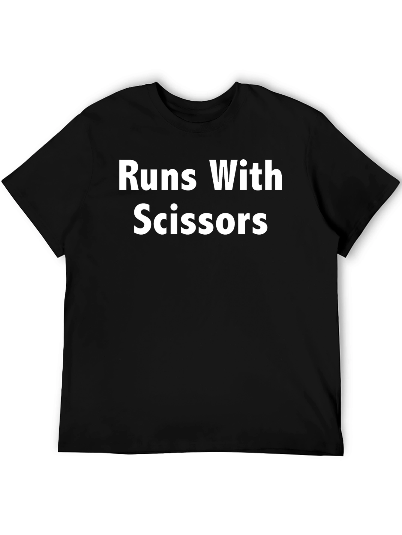 Runs With Scissors Black Graphic Tee