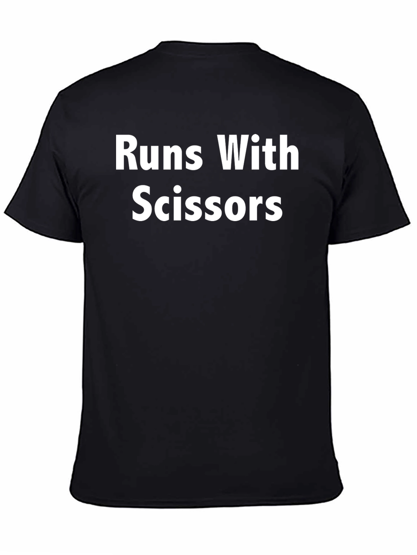Runs With Scissors Black Graphic Tee