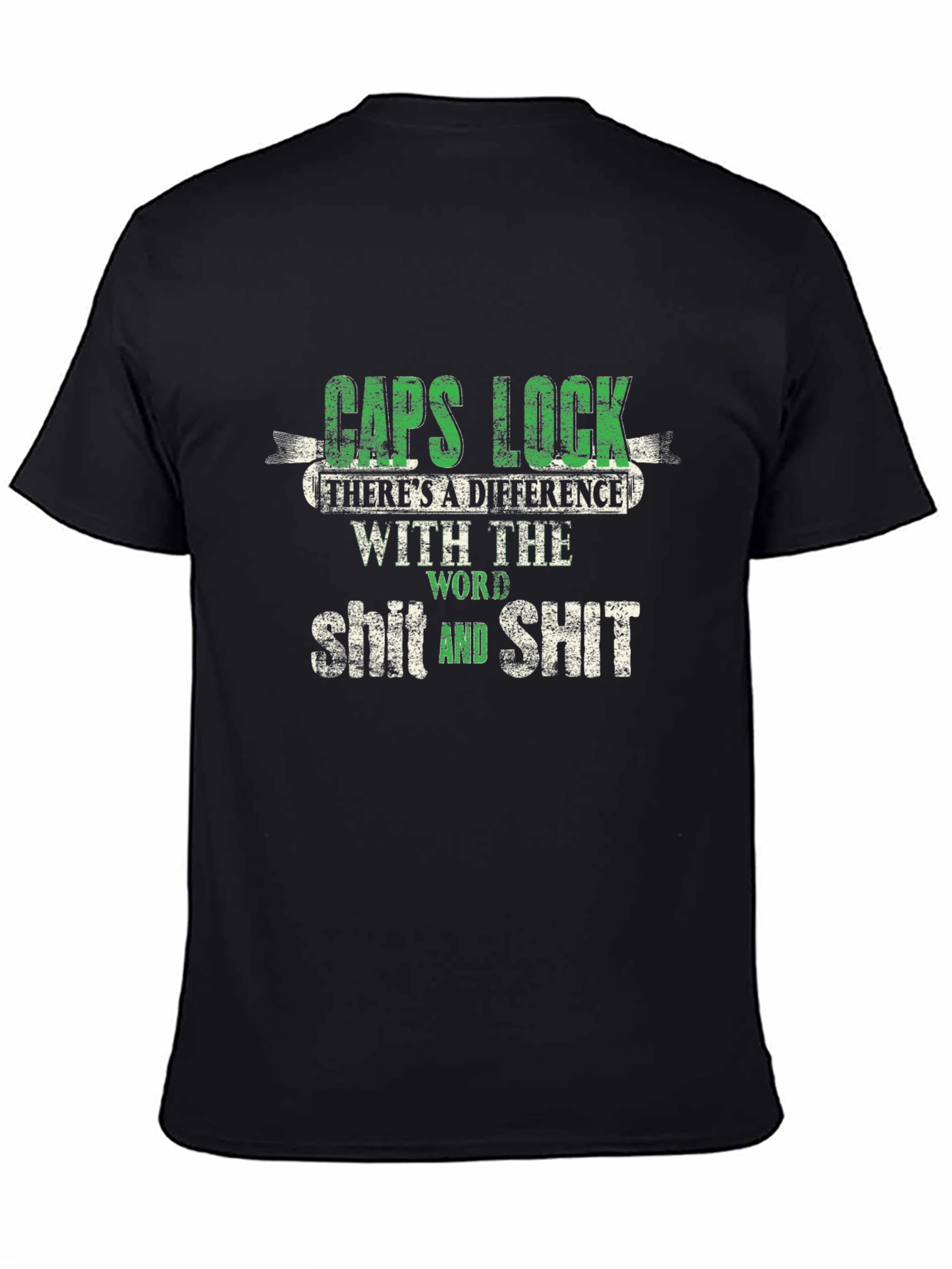 Funny Caps Lock SHIT T-Shirt
