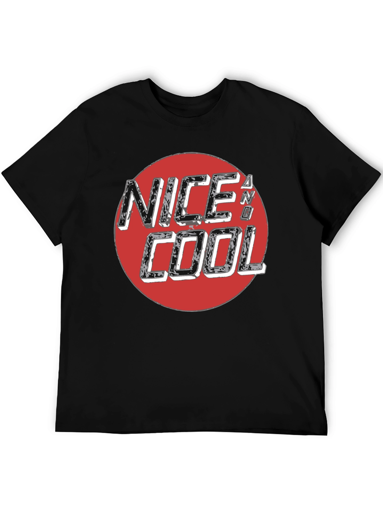 Nice N Cool Graphic Tee - Mens Black T-Shirt