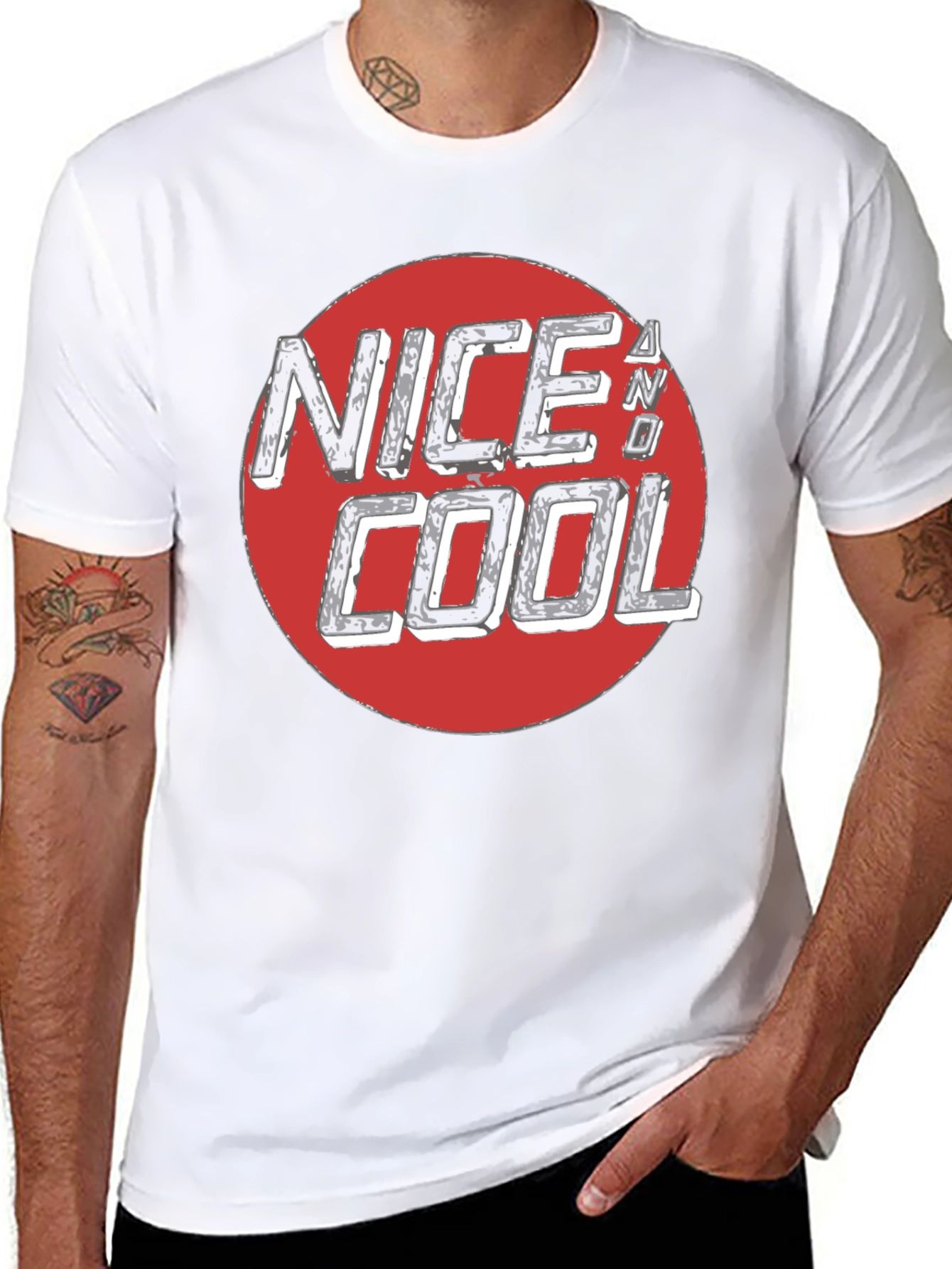 Nice N Cool Graphic Tee - Mens Black T-Shirt