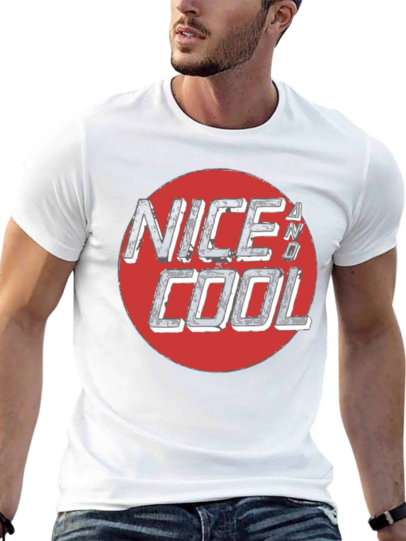 Nice N Cool Graphic Tee - Mens Black T-Shirt