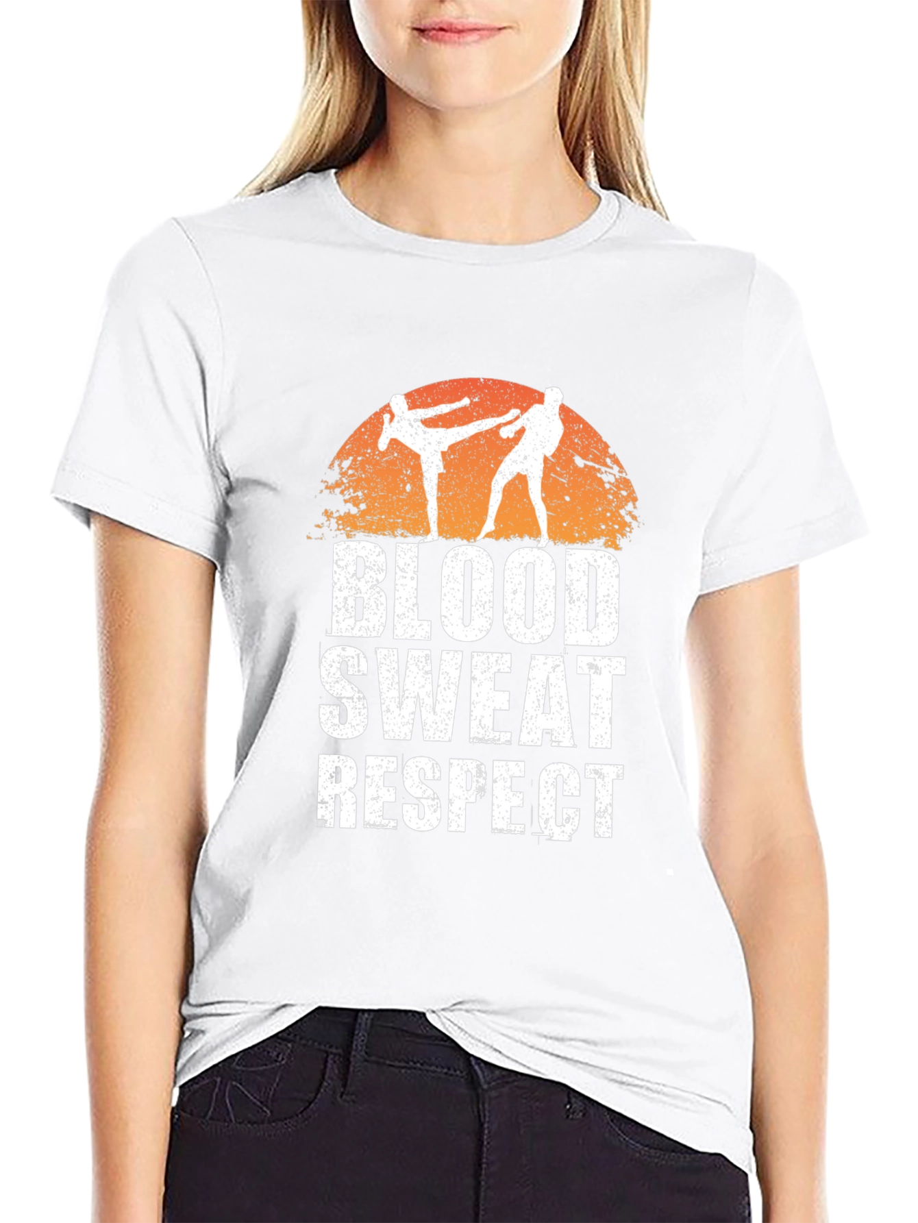 Blood Sweat Respect Martial Arts Graphic T-Shirt