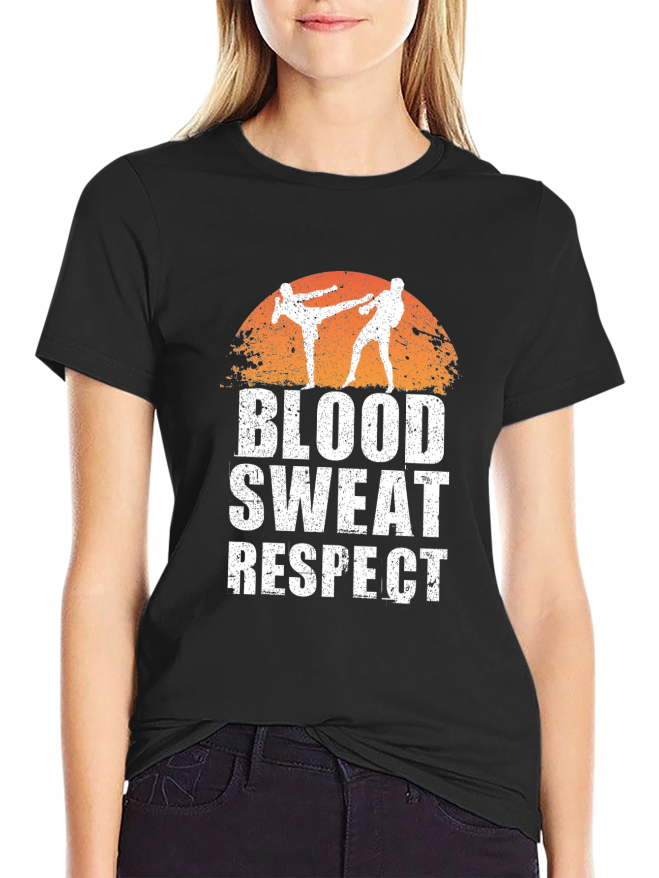 Blood Sweat Respect Martial Arts Graphic T-Shirt