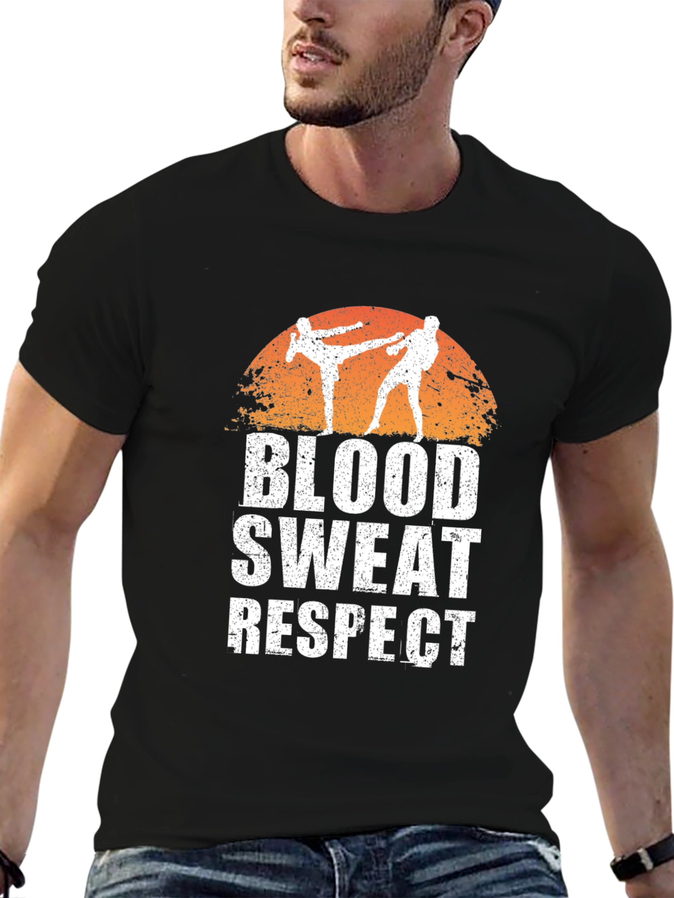 Blood Sweat Respect Martial Arts Graphic T-Shirt