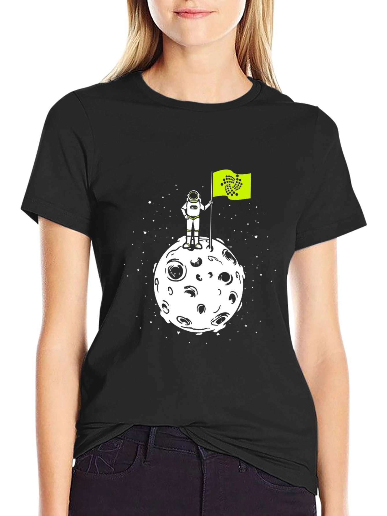 IOTA Moon Landing T-Shirt - Crypto Astronaut Tee