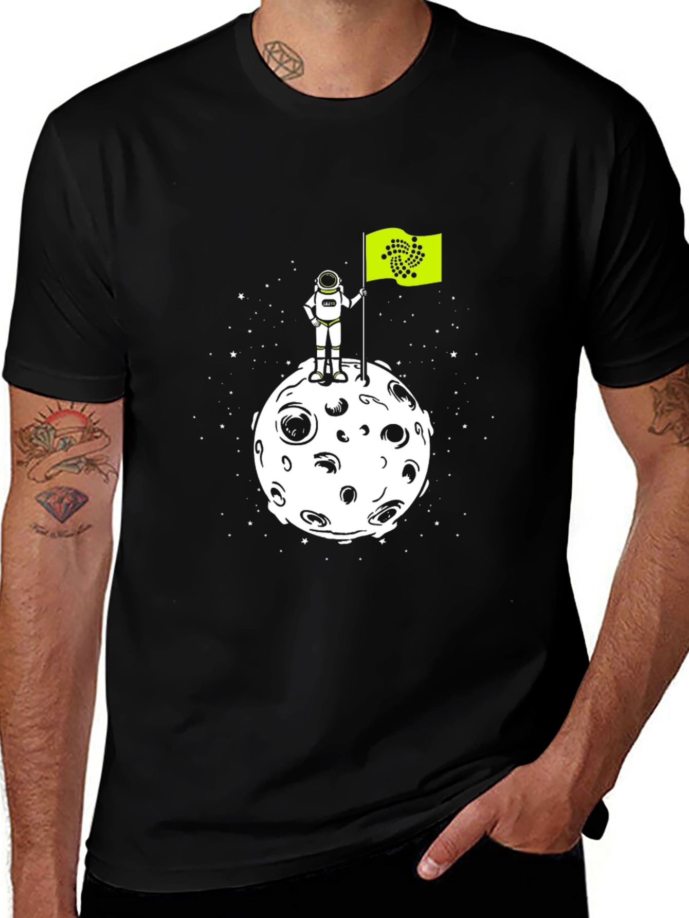 IOTA Moon Landing T-Shirt - Crypto Astronaut Tee