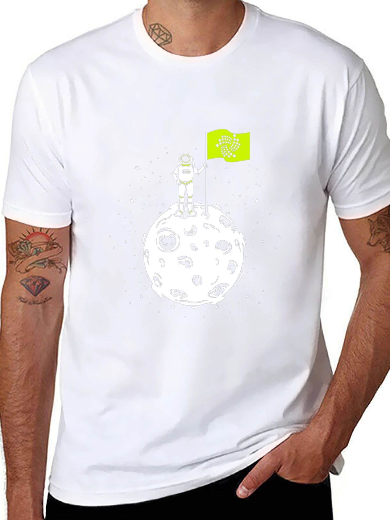 IOTA Moon Landing T-Shirt - Crypto Astronaut Tee