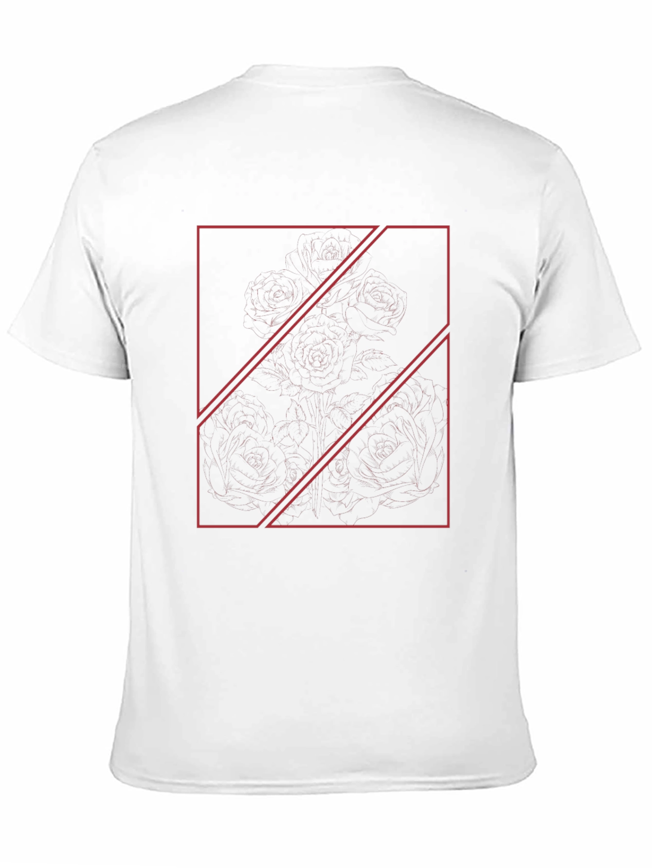 Modern Geometric Print Tee - Black