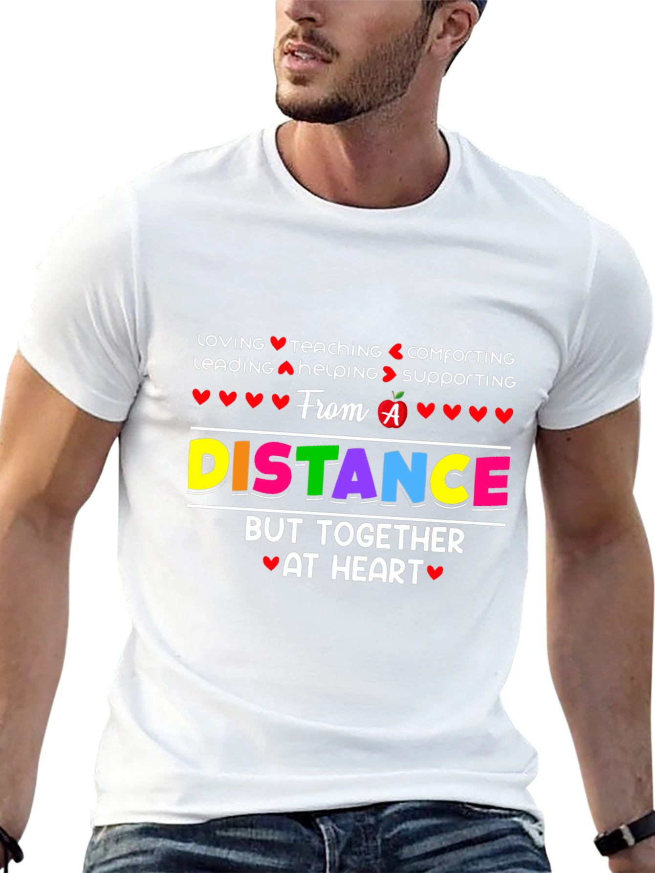 Distance Teaching Heart T-Shirt