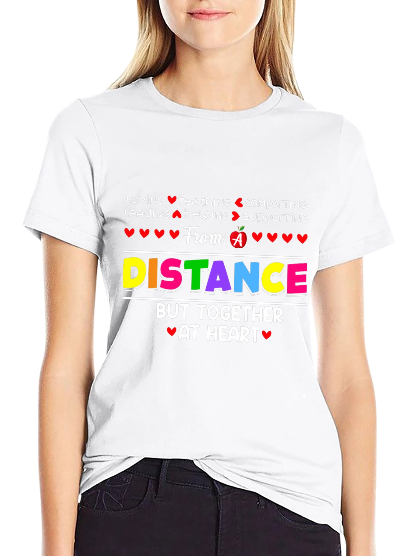 Distance Teaching Heart T-Shirt