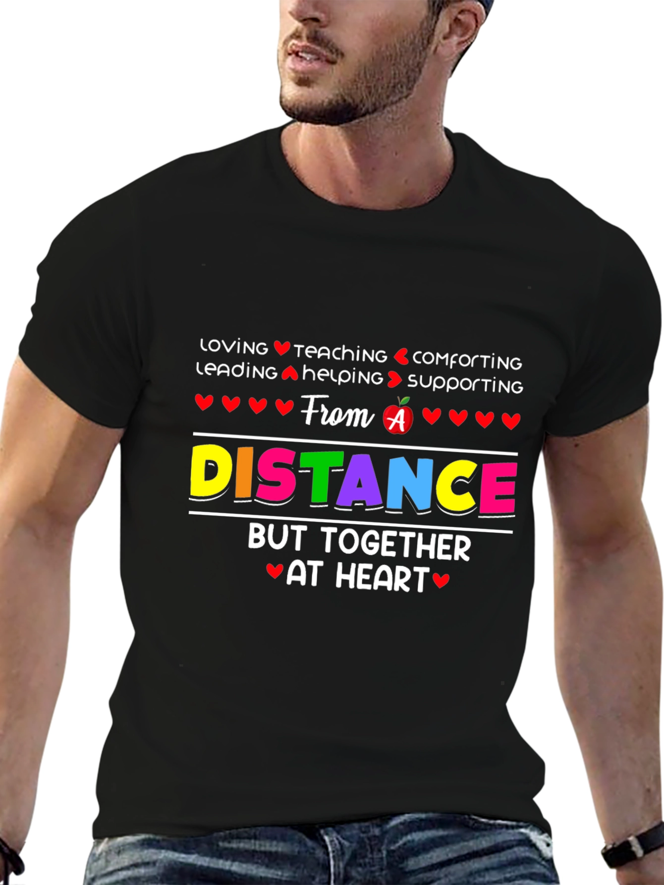 Distance Teaching Heart T-Shirt