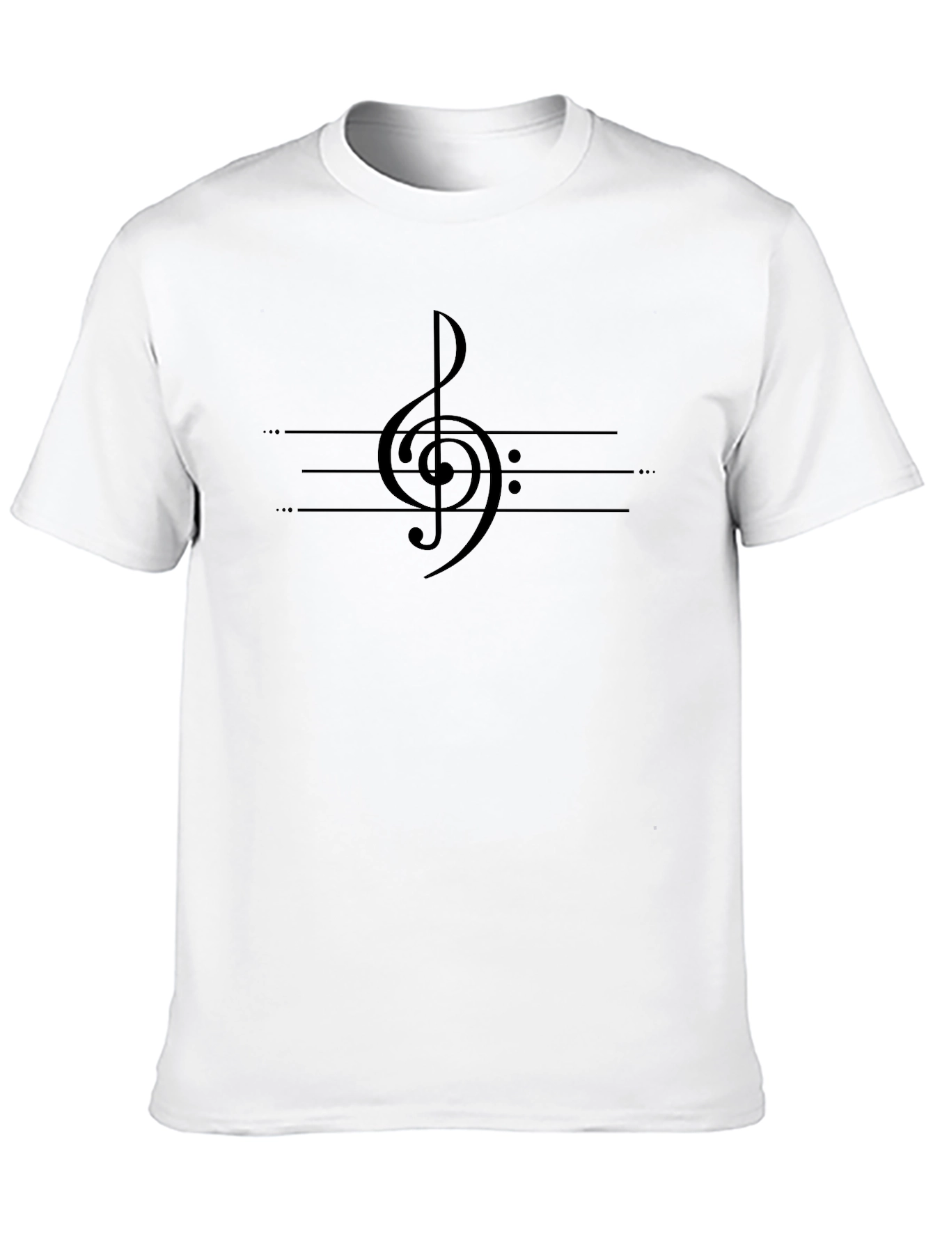 Musical Note Clef Graphic Print T-Shirt