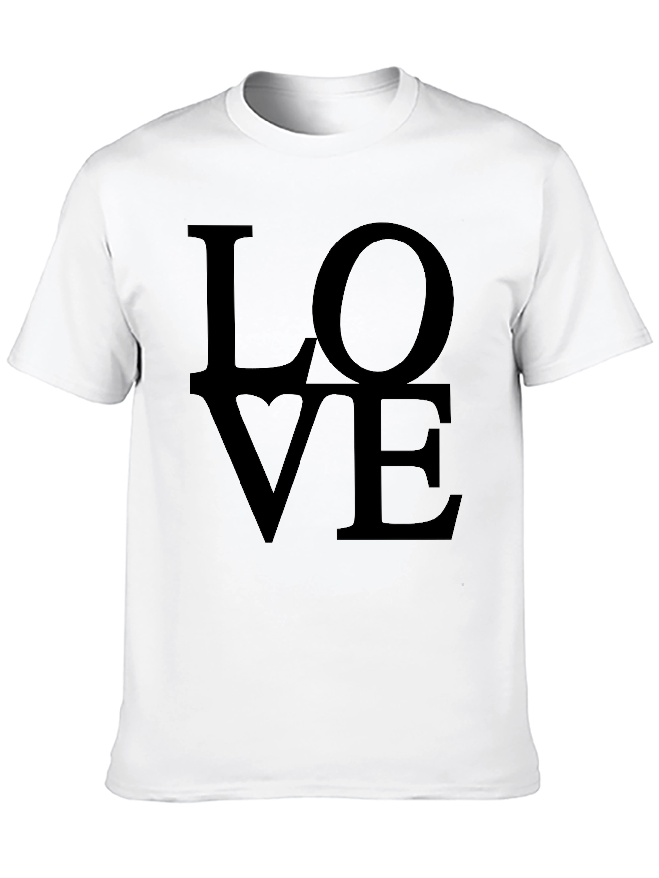 Love Graphic Print Tee - Stylish Black T-Shirt