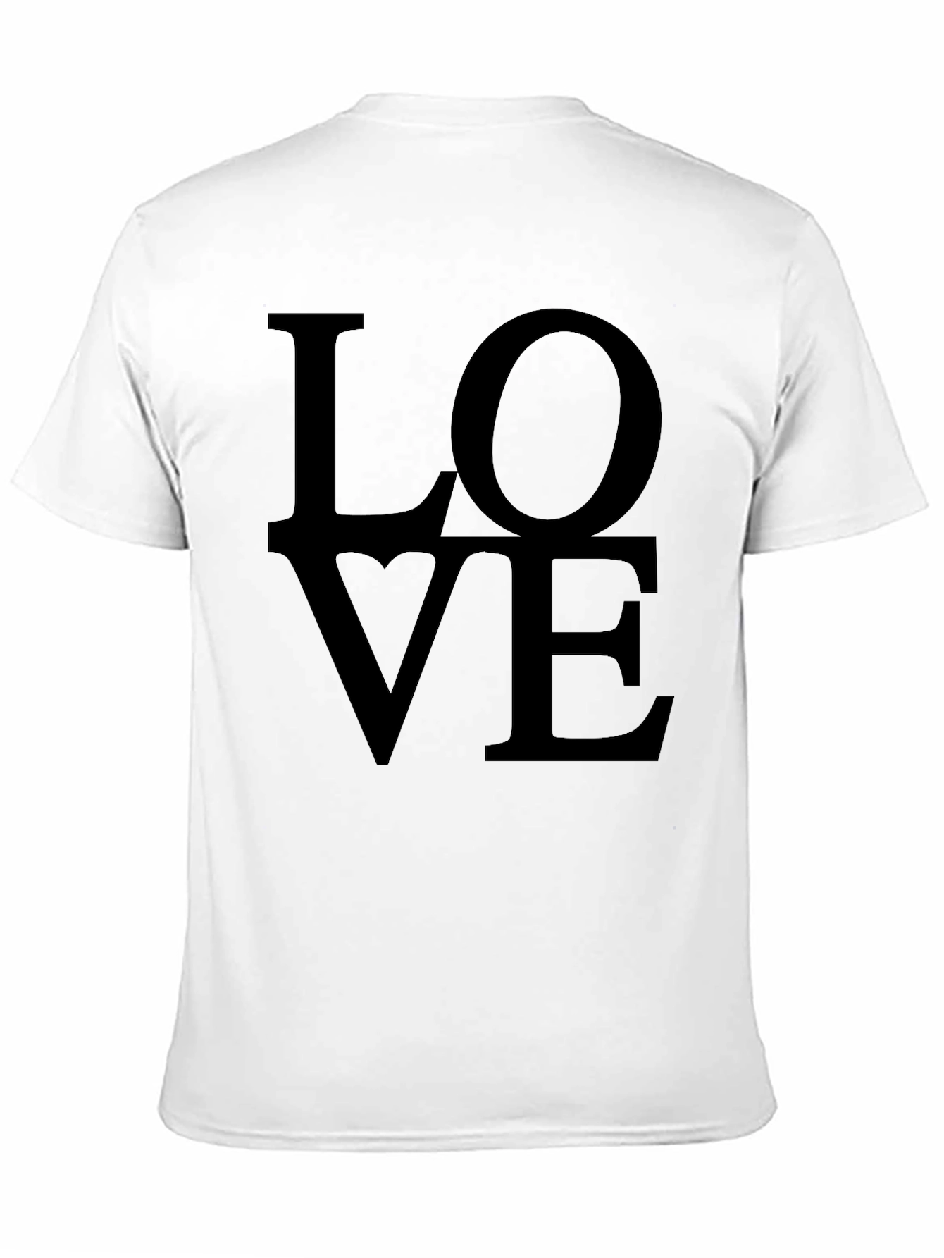 Love Graphic Print Tee - Stylish Black T-Shirt