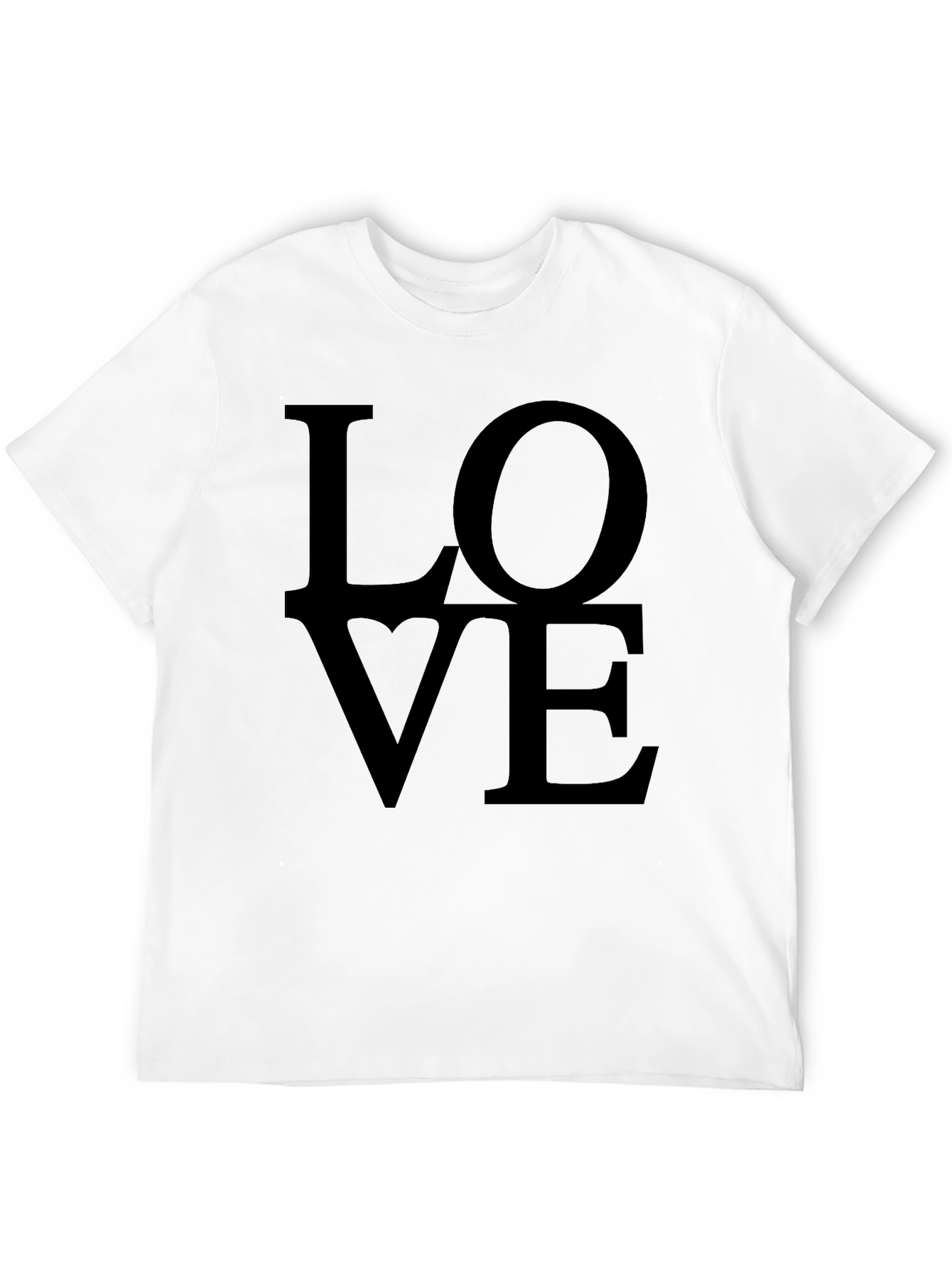 Love Graphic Print Tee - Stylish Black T-Shirt