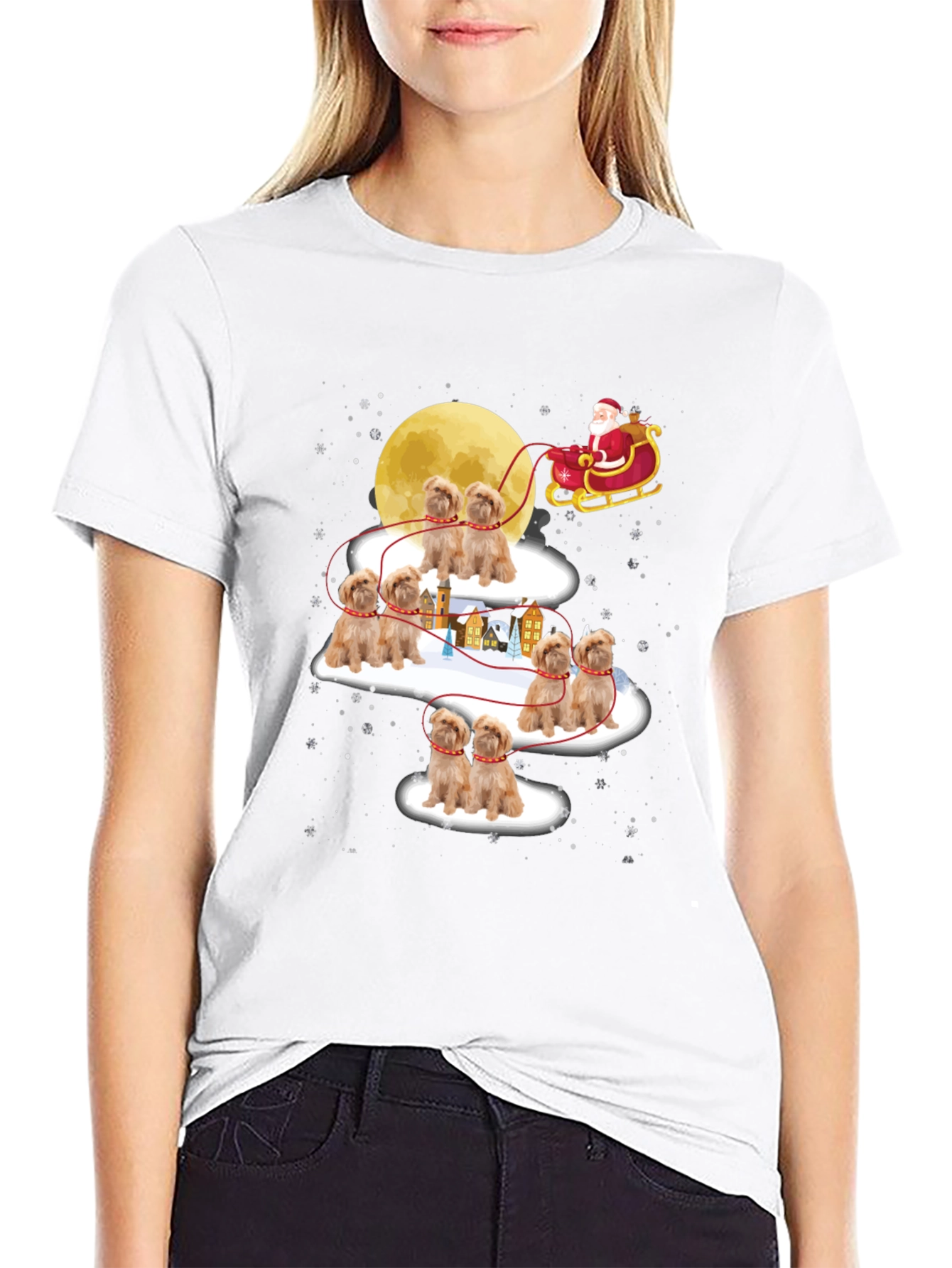 Santas Dog Sleigh T-Shirt