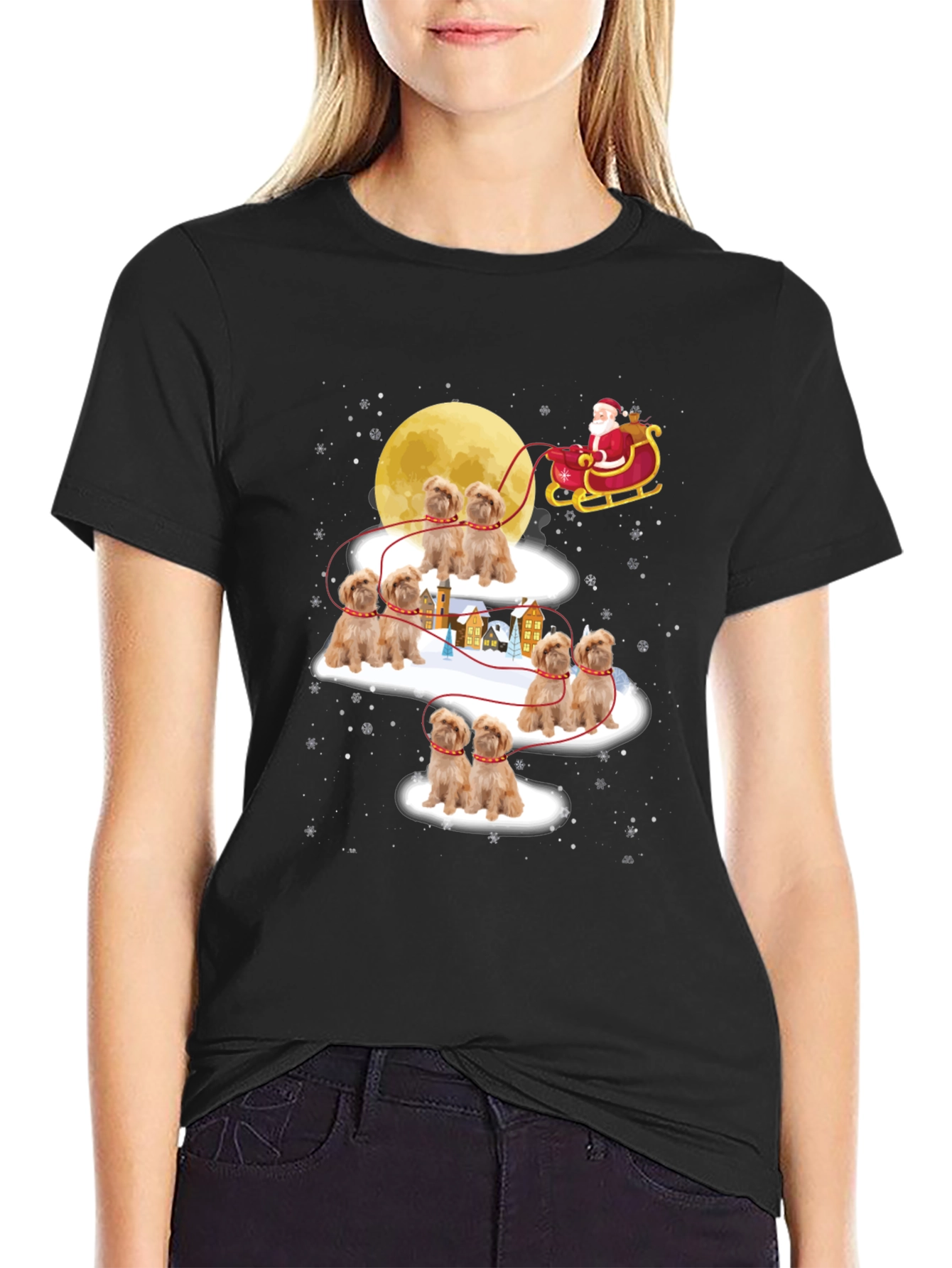 Santas Dog Sleigh T-Shirt