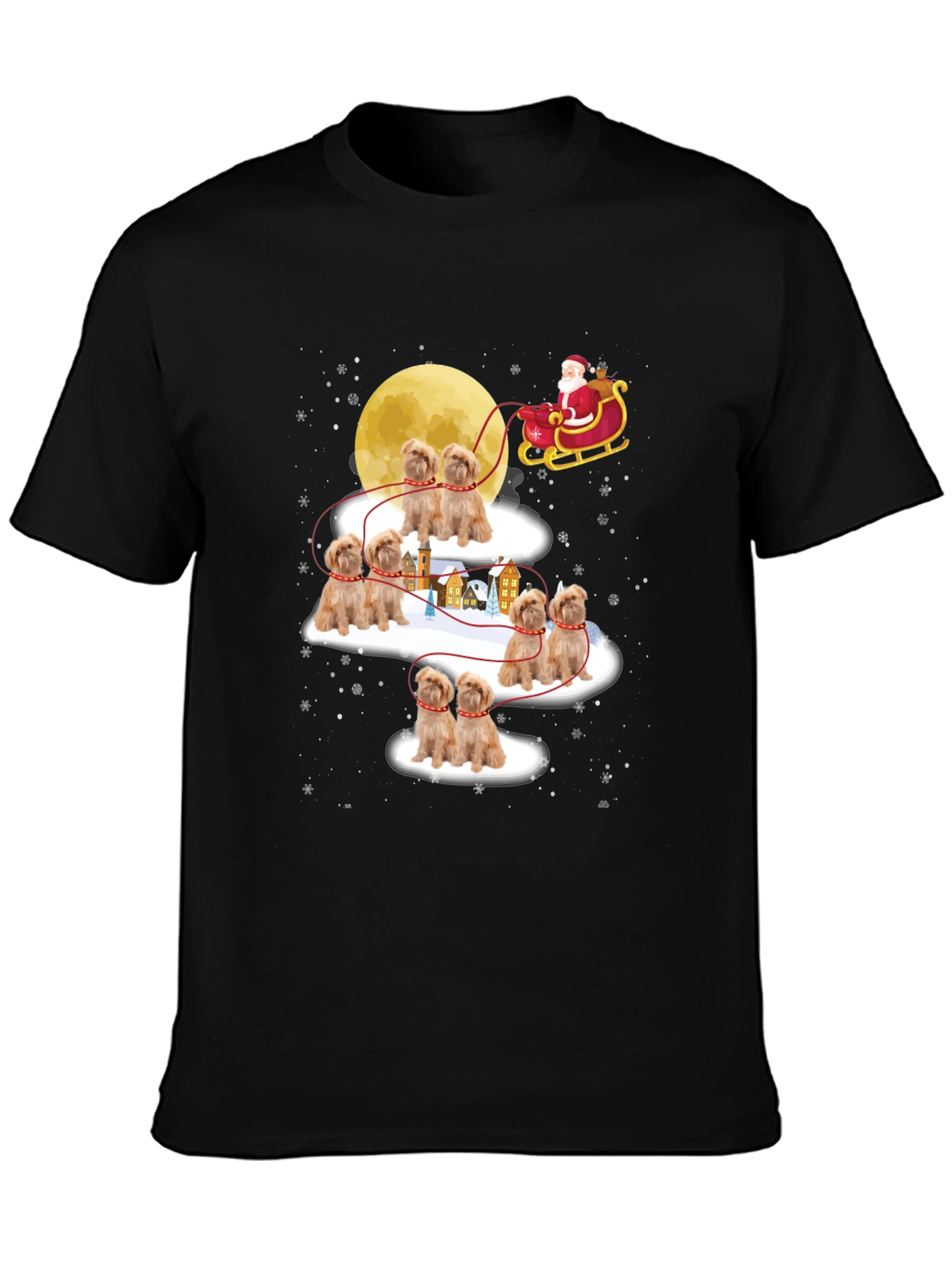 Santas Dog Sleigh T-Shirt