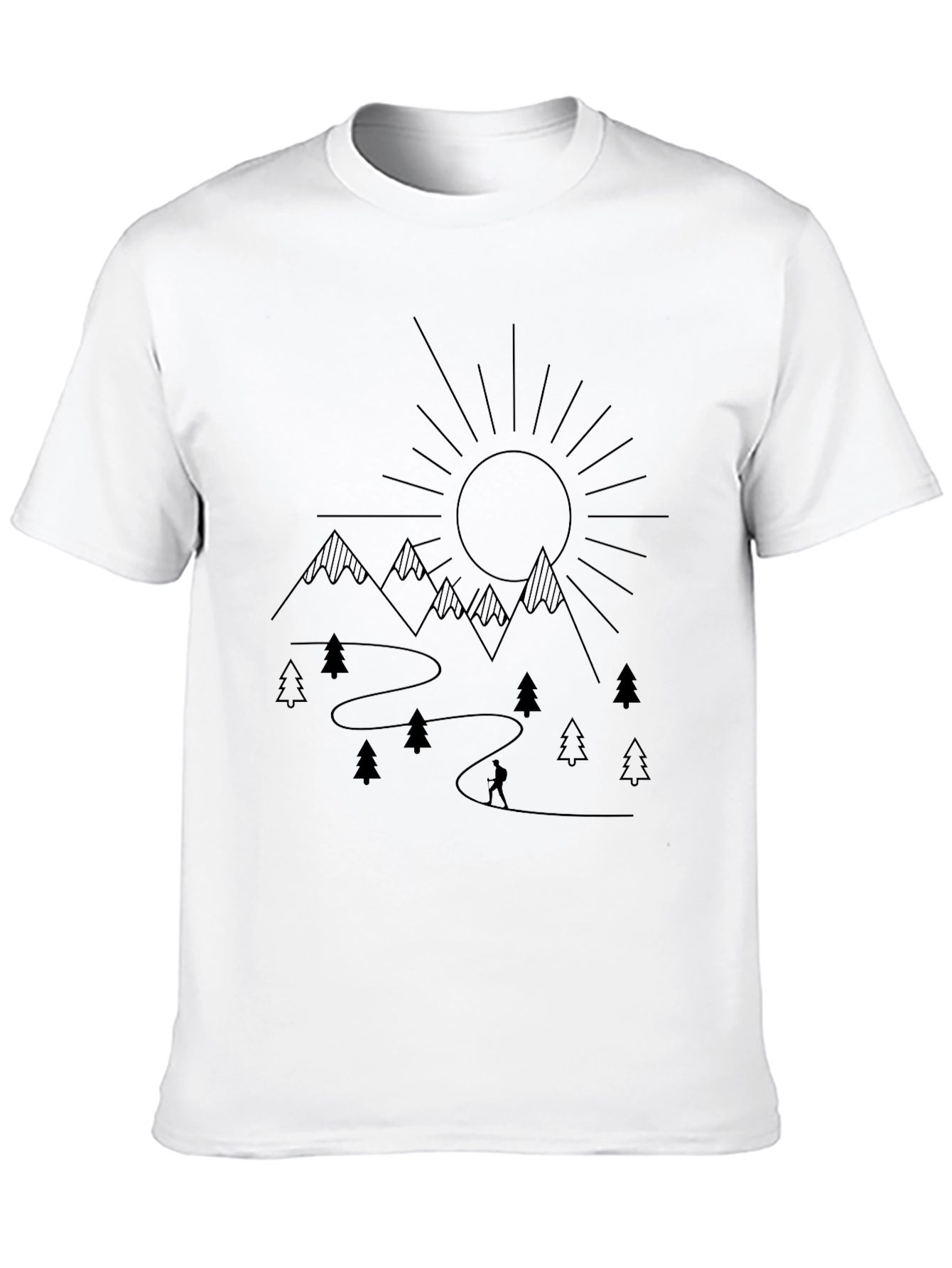 Mountain Adventure Black T-Shirt