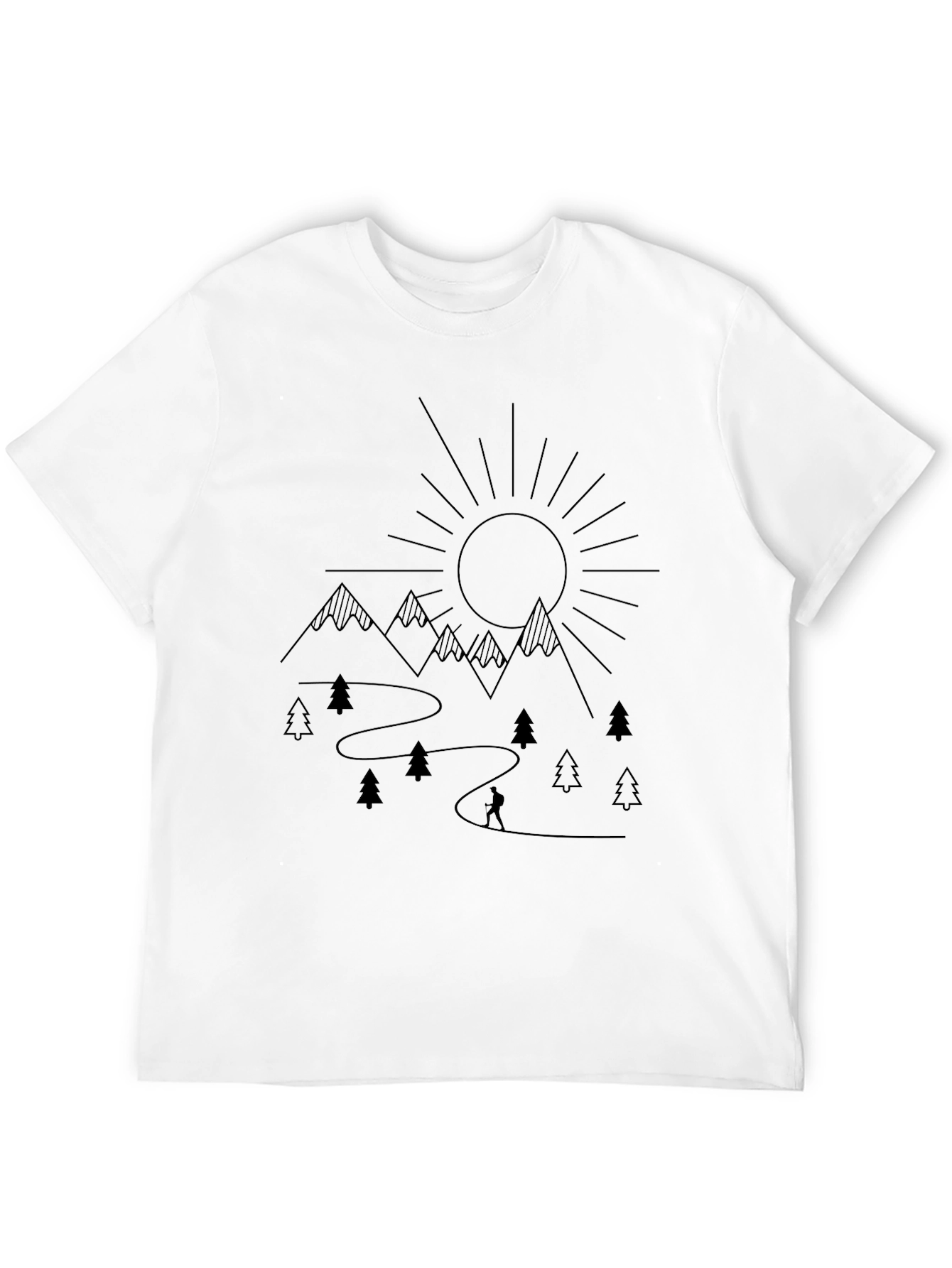 Mountain Adventure Black T-Shirt