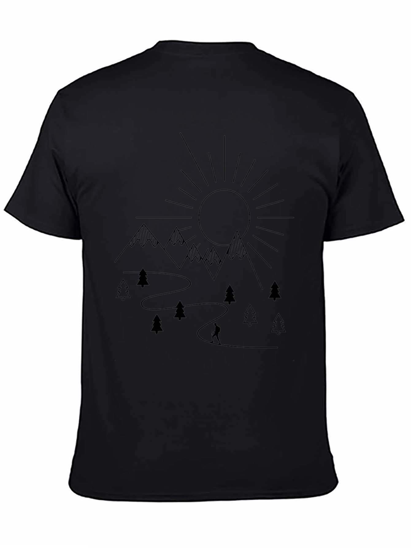 Mountain Adventure Black T-Shirt
