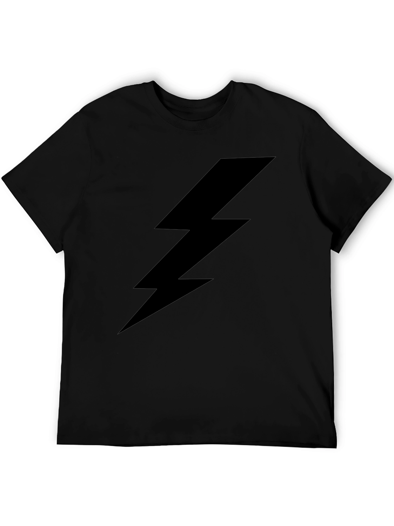 Lightning Bolt Graphic Tee - Black
