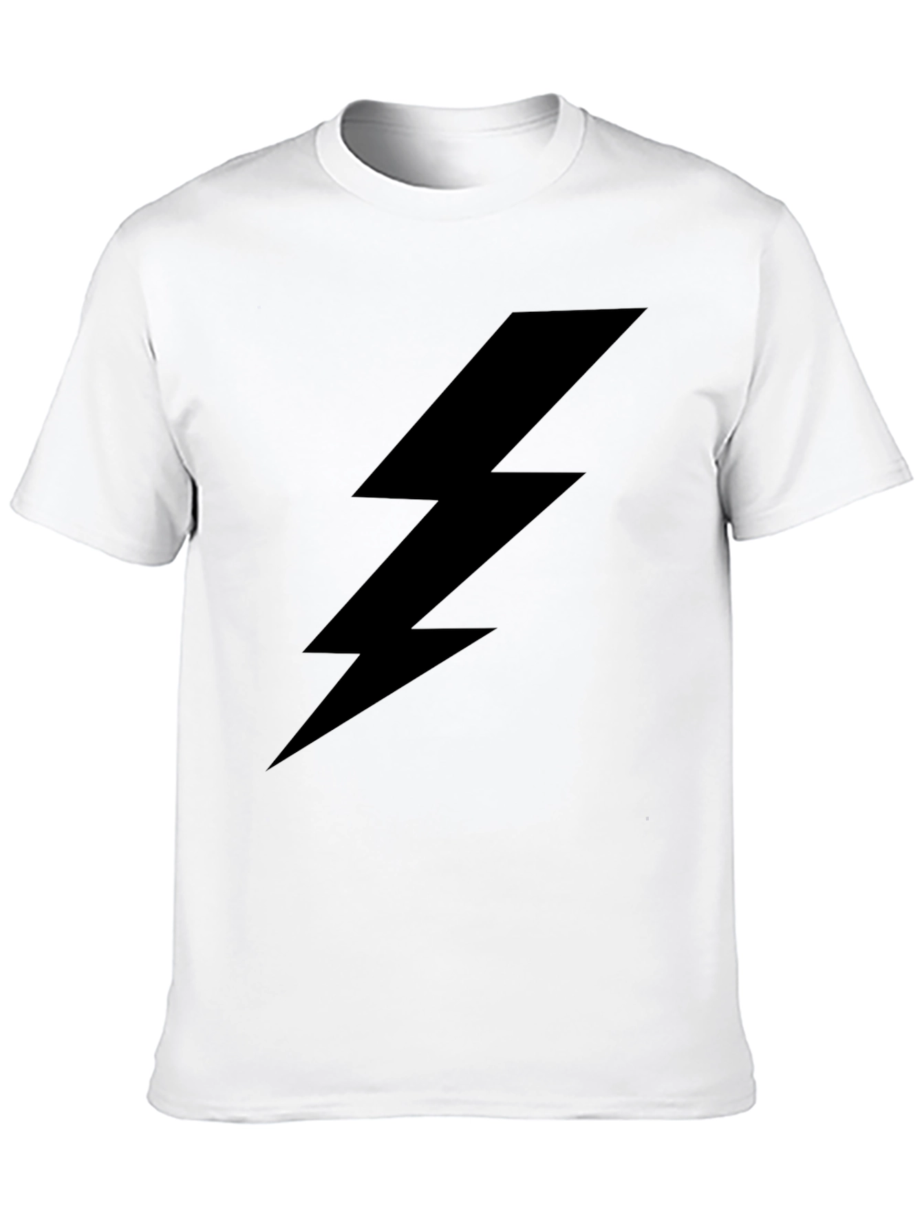 Lightning Bolt Graphic Tee - Black