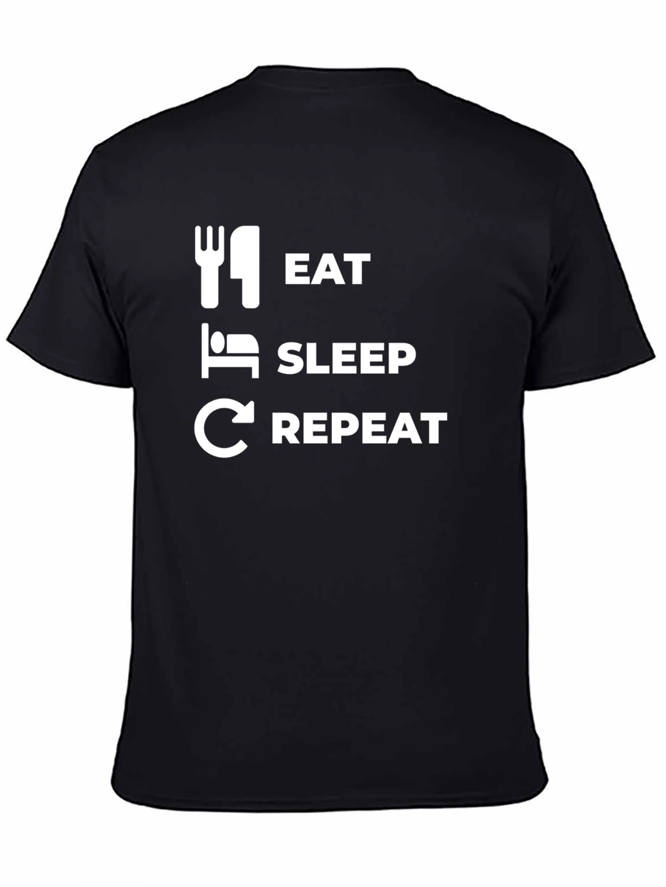 Eat Sleep Repeat Graphic Tee - Casual Comfort