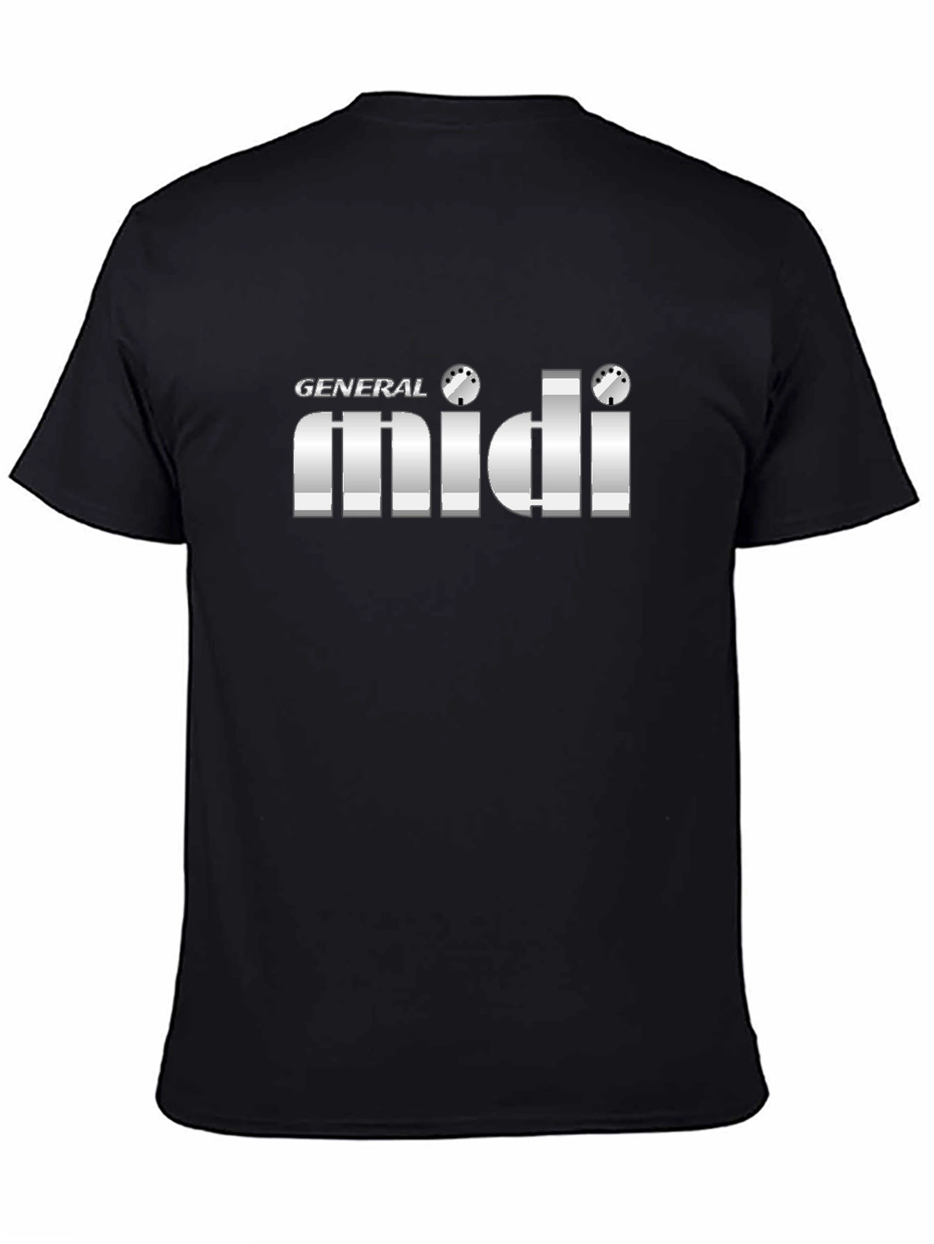 General MIDI Black T-Shirt - Music Producer Apparel