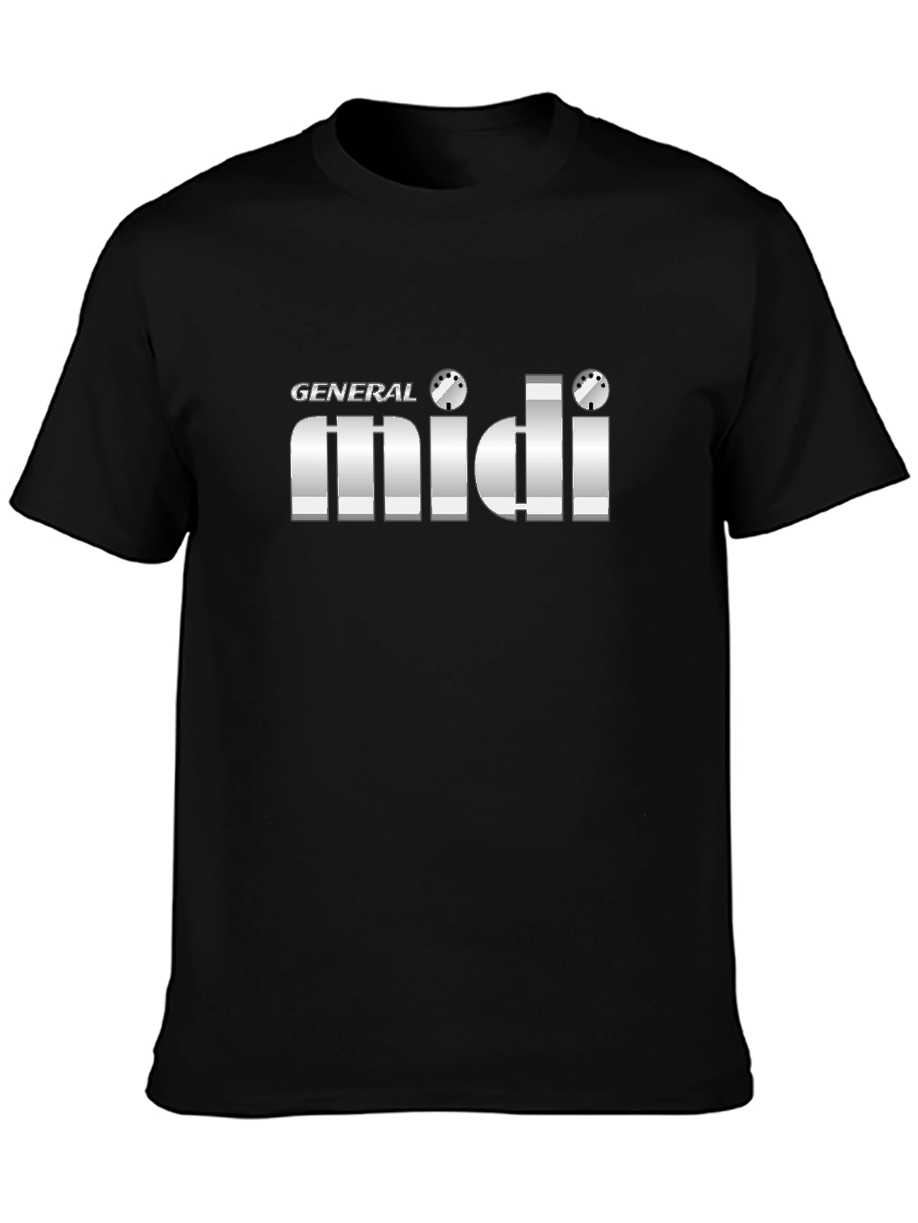 General MIDI Black T-Shirt - Music Producer Apparel