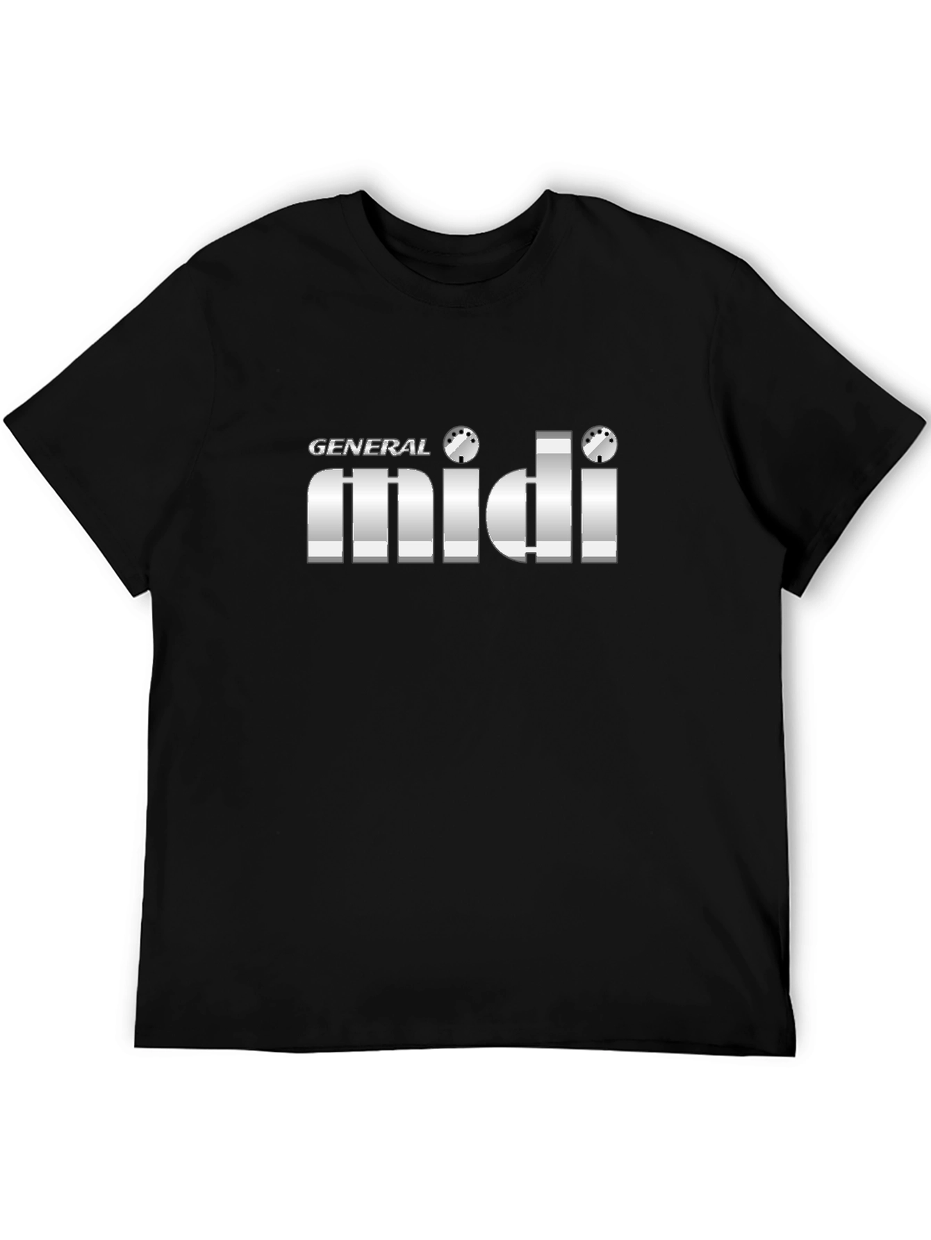 General MIDI Black T-Shirt - Music Producer Apparel