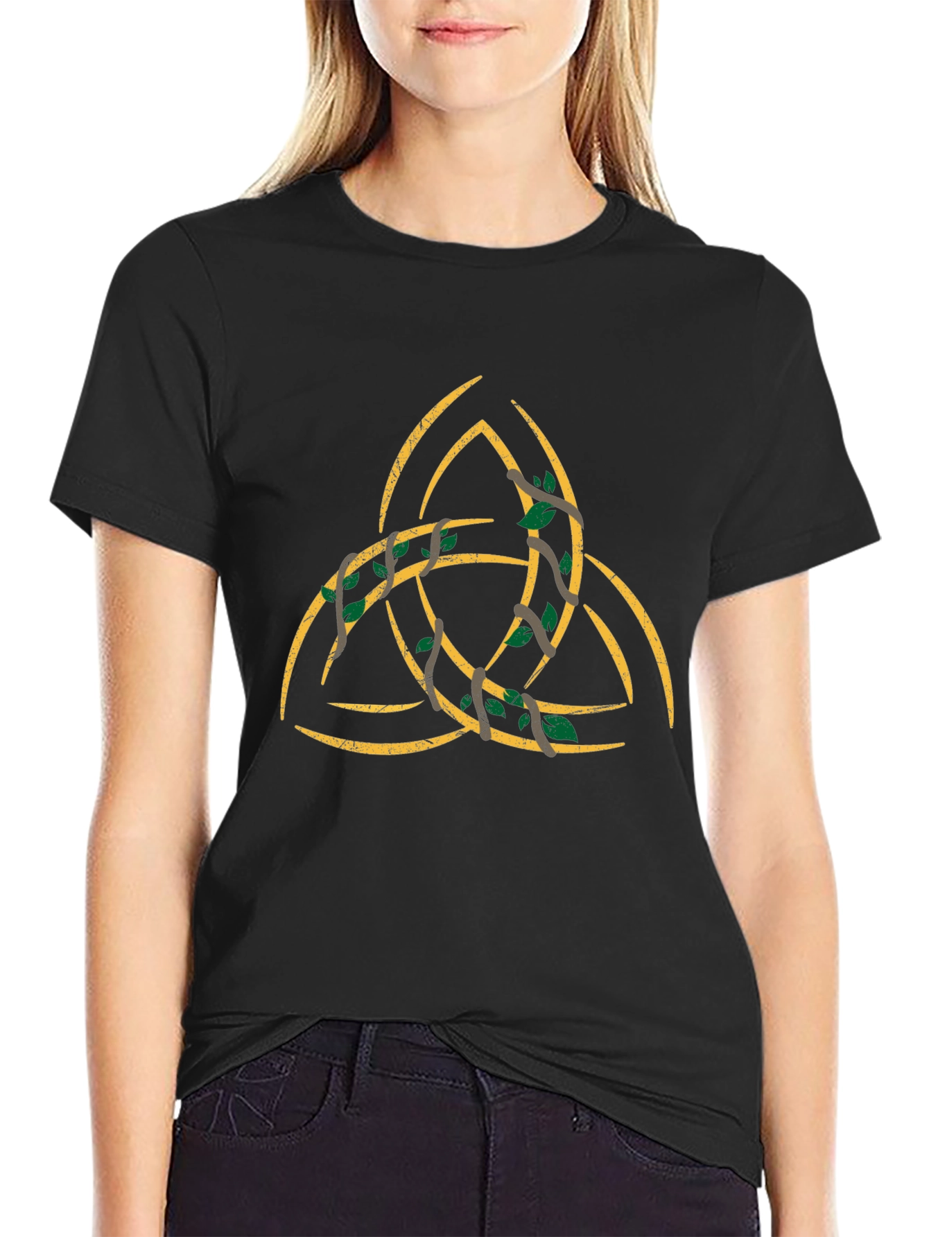 Celtic Knot Tree T-Shirt - Mens Black Graphic Tee