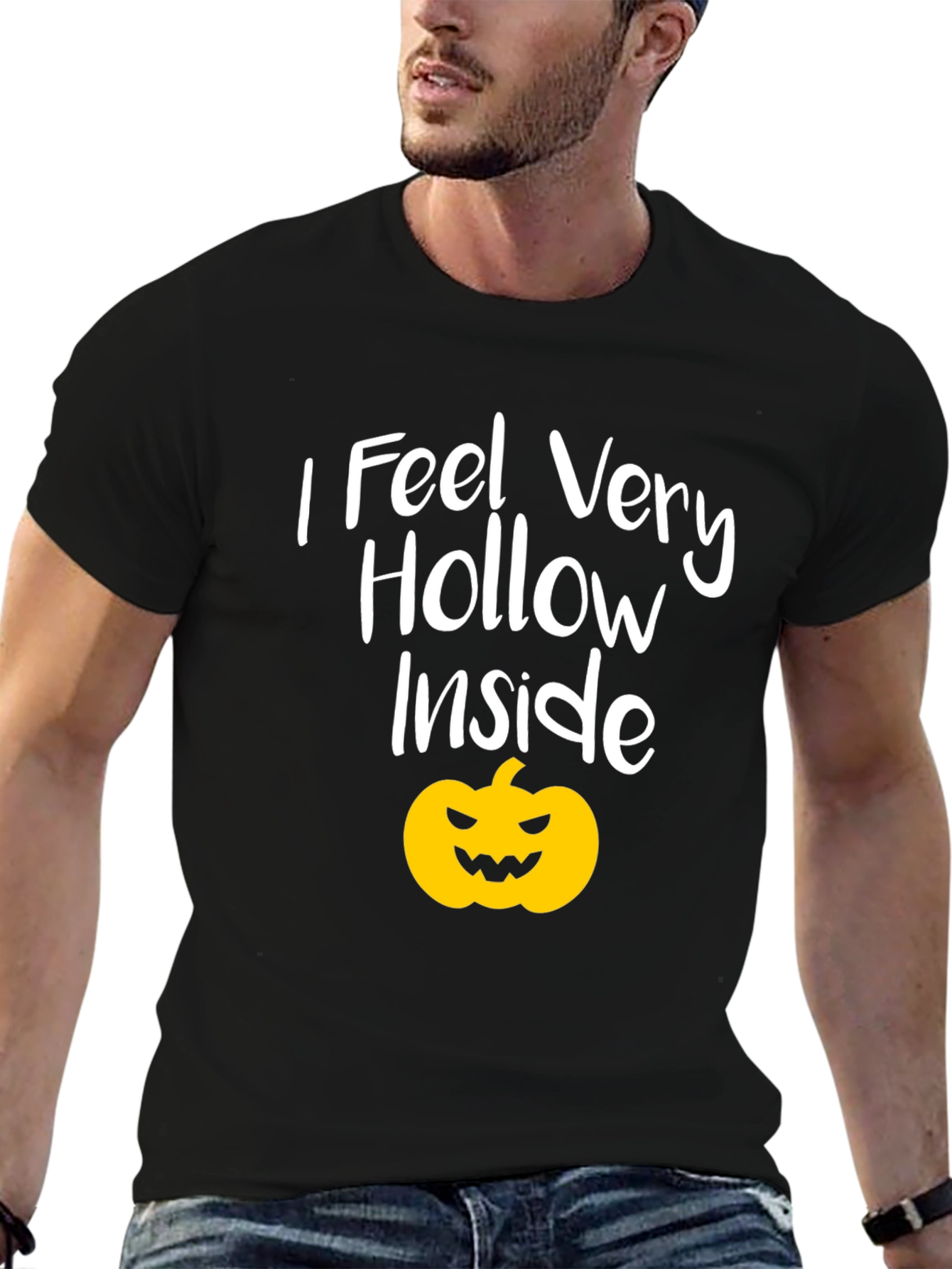 I Feel Hollow Inside Halloween Pumpkin T-Shirt