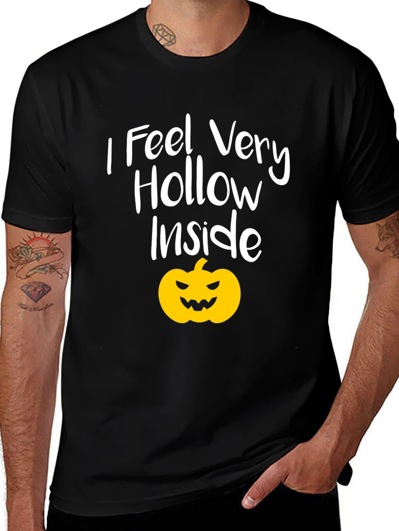 I Feel Hollow Inside Halloween Pumpkin T-Shirt