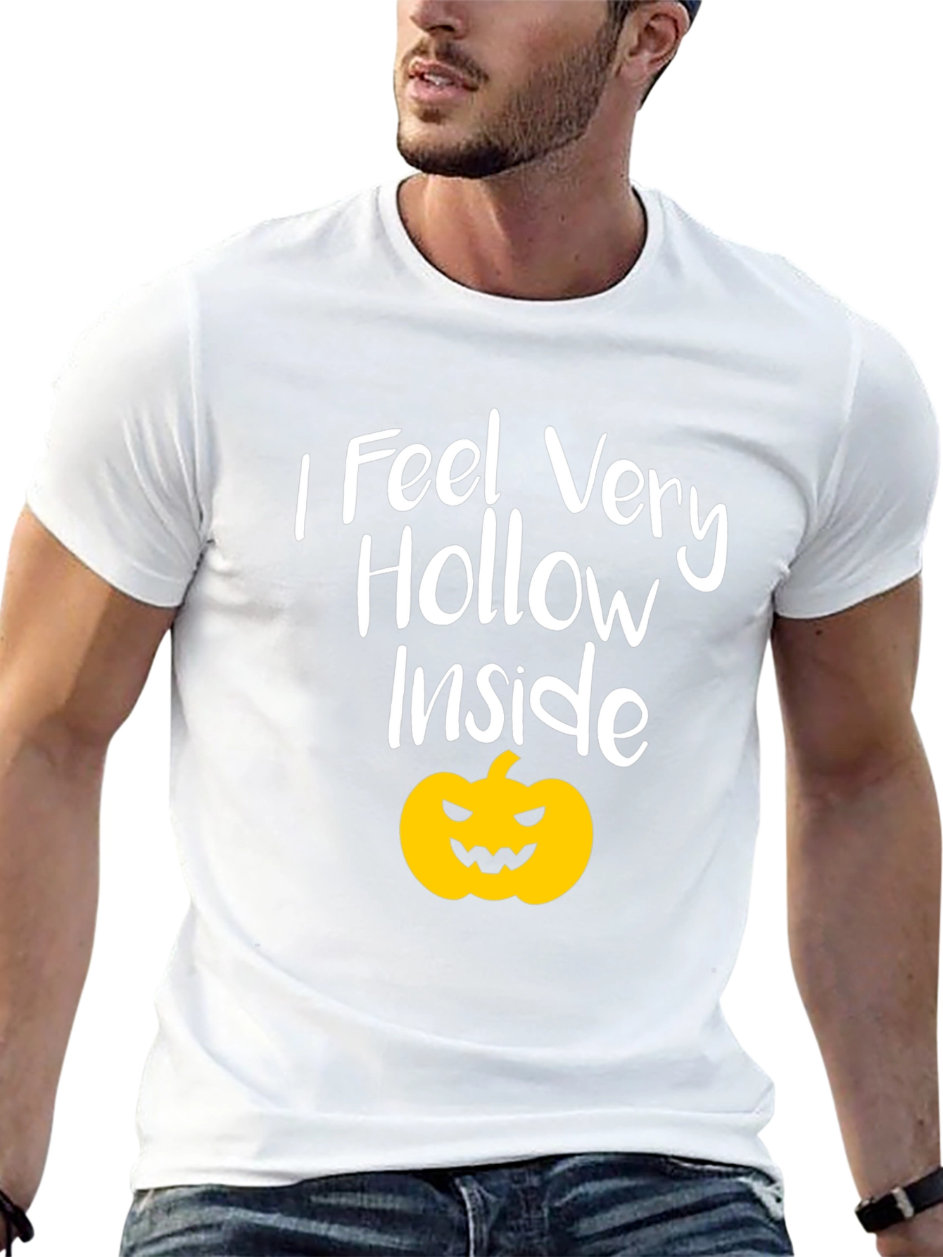 I Feel Hollow Inside Halloween Pumpkin T-Shirt