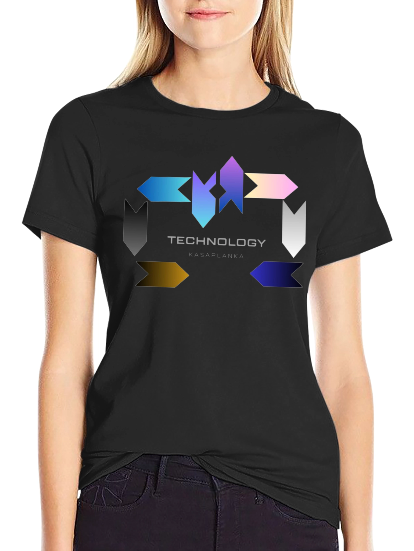 Technology Graphic Black T-Shirt