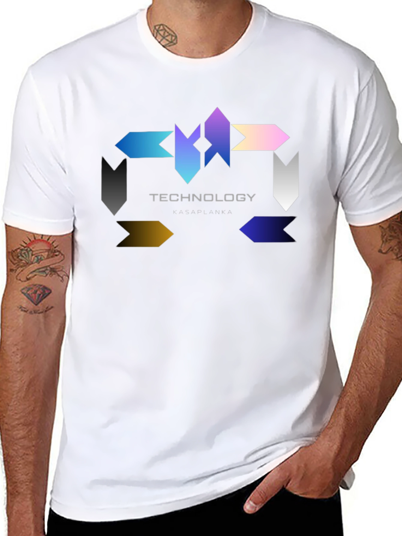Technology Graphic Black T-Shirt