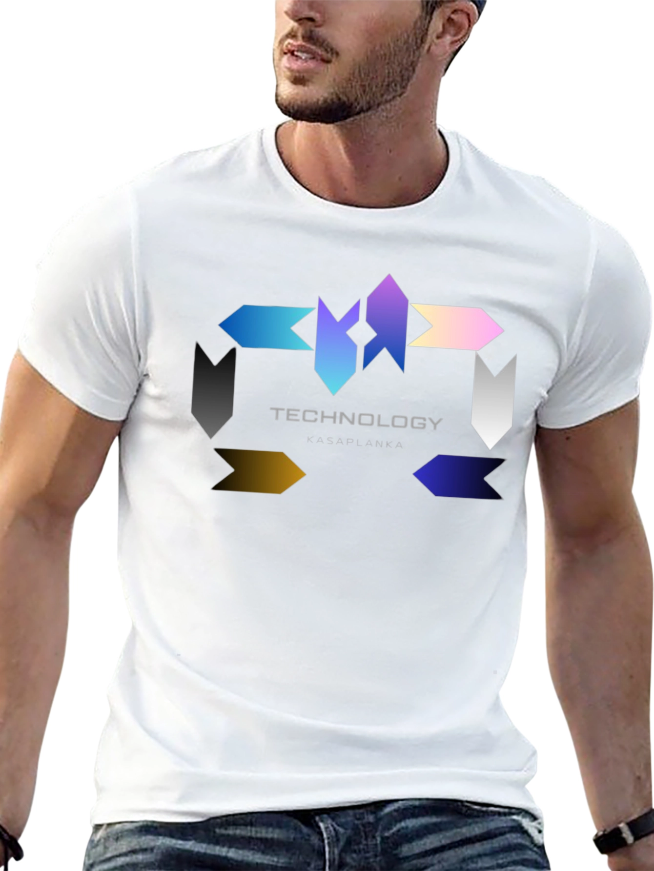Technology Graphic Black T-Shirt