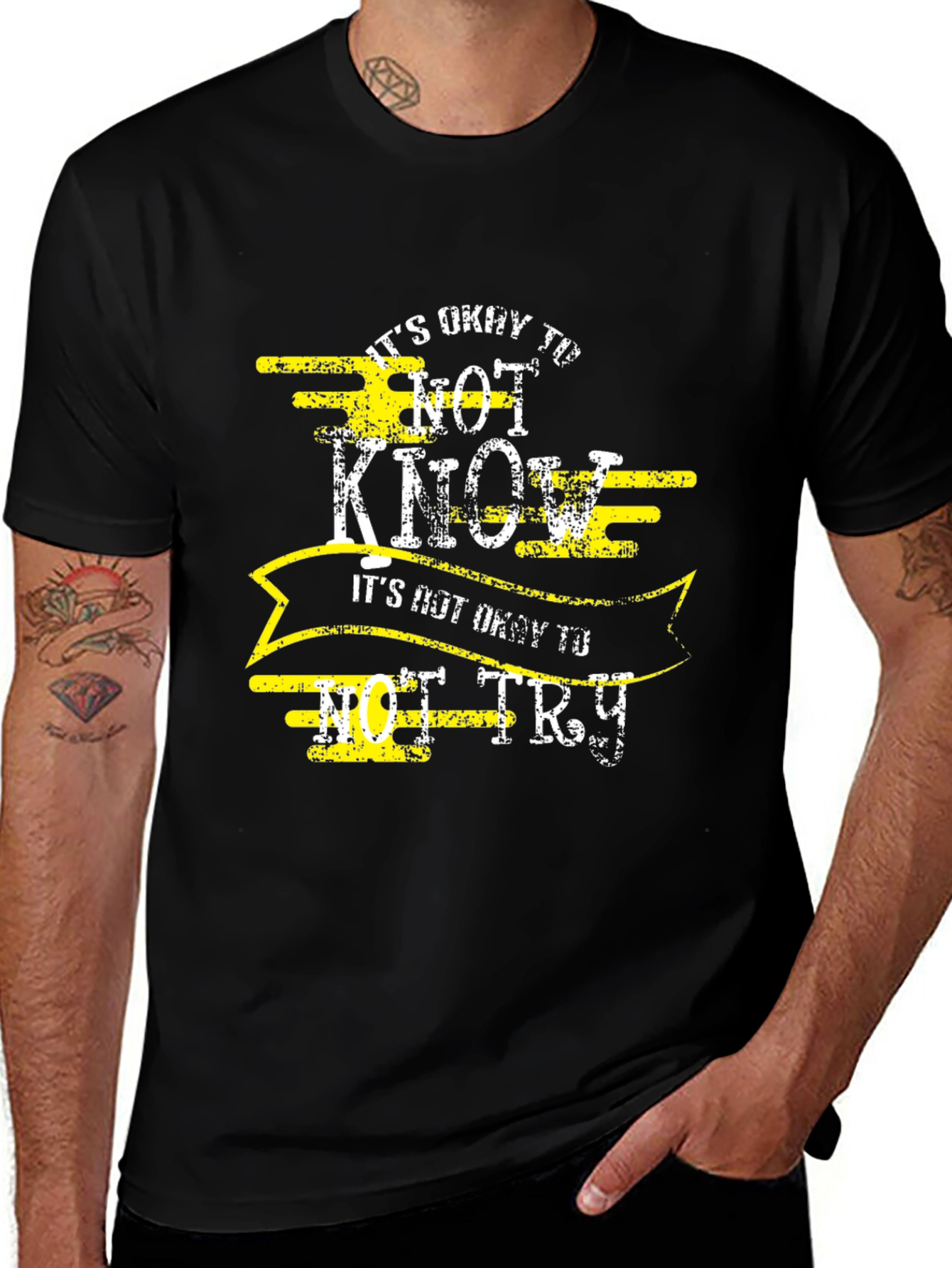 Its Okay to Not Know Mens Tee