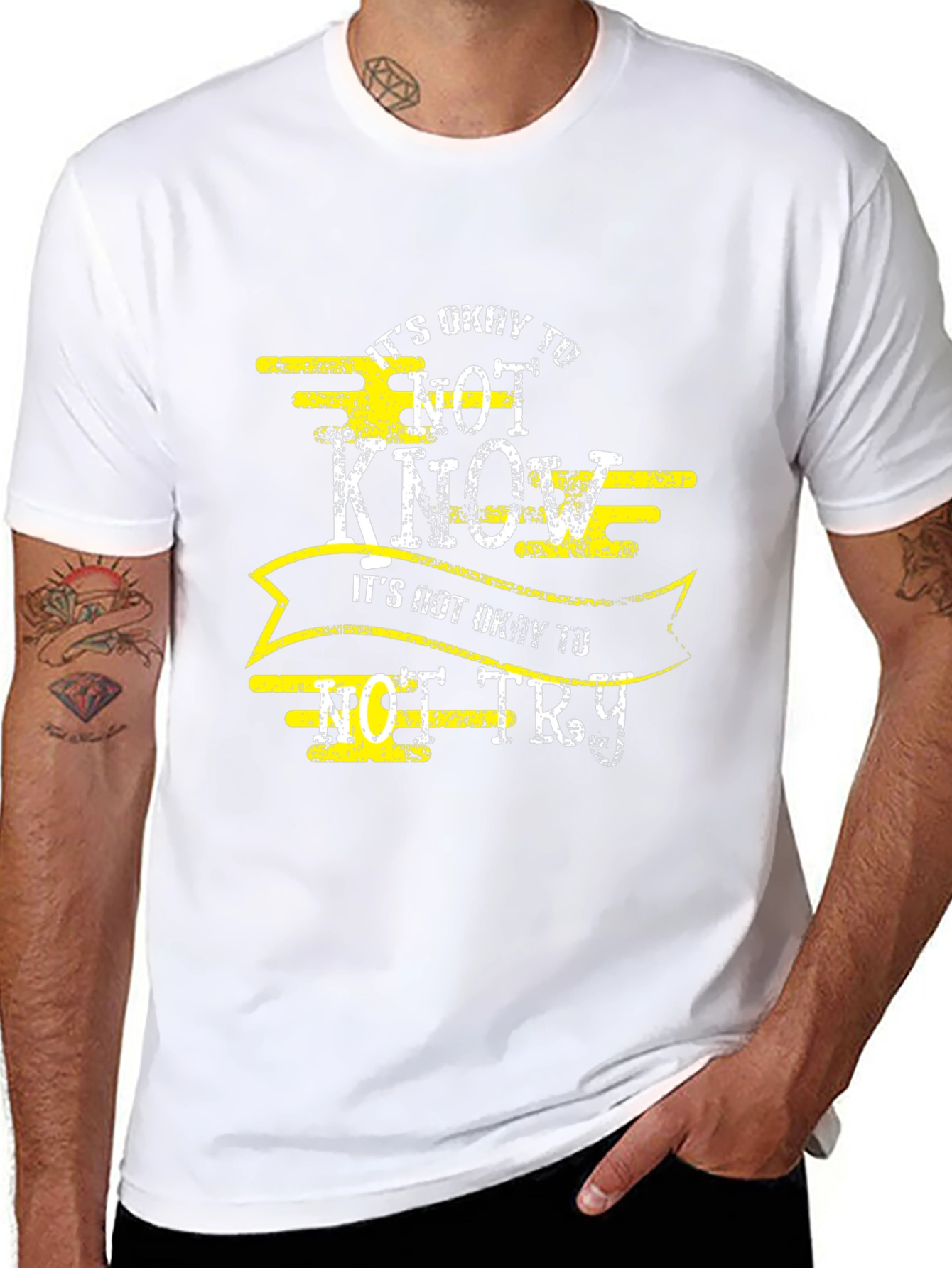 Its Okay to Not Know Mens Tee