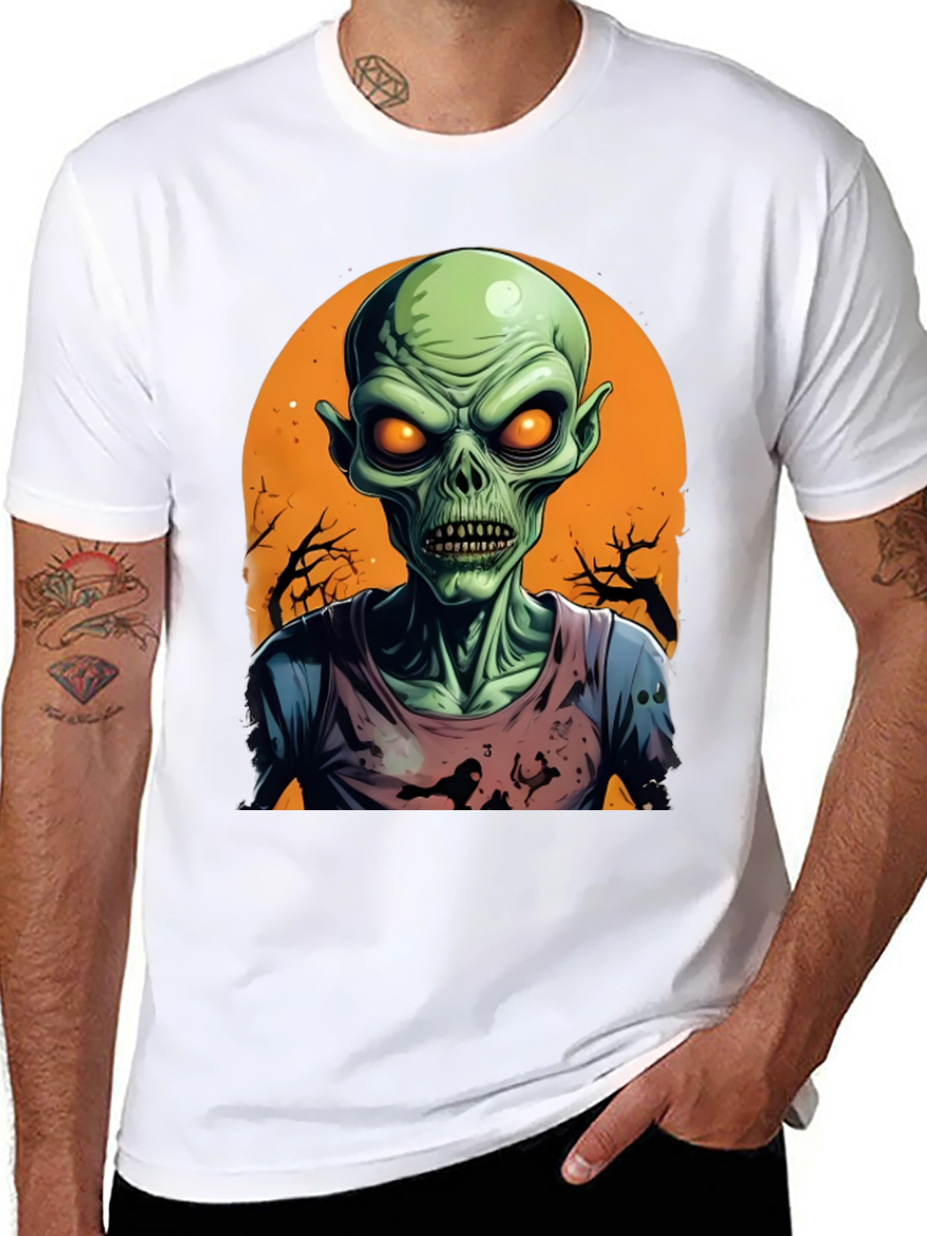 Zombie Halloween Graphic Tee