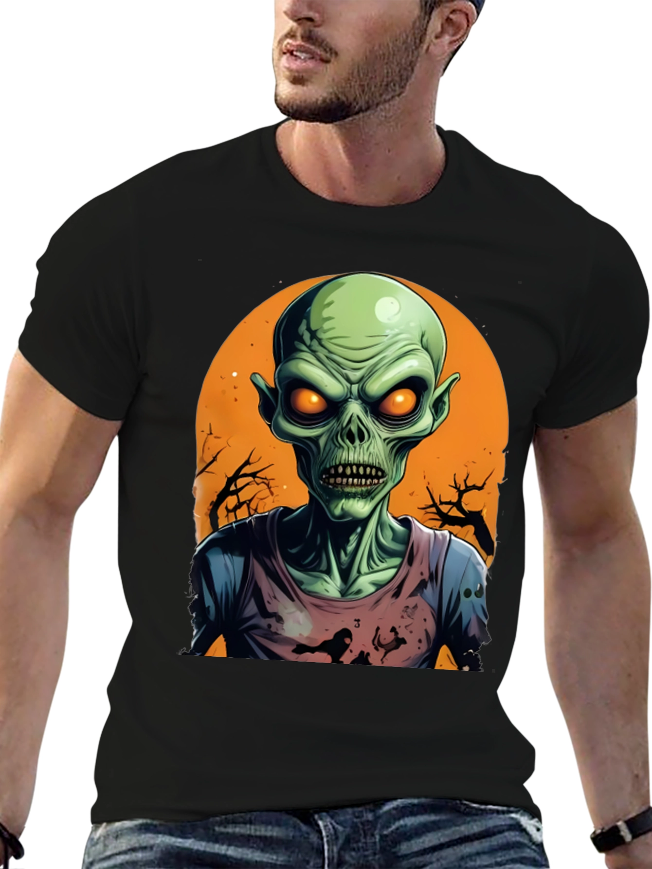 Zombie Halloween Graphic Tee