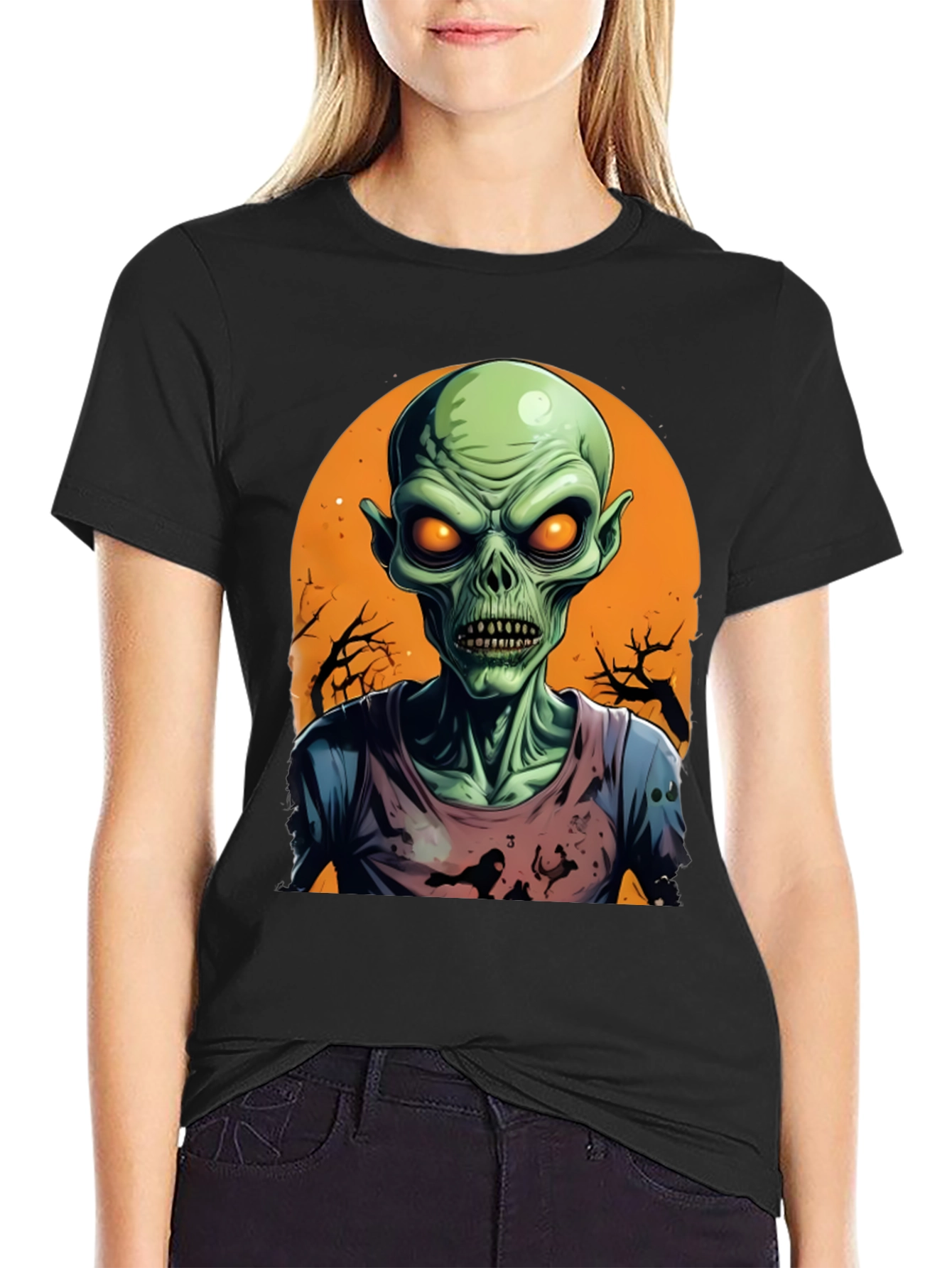 Zombie Halloween Graphic Tee