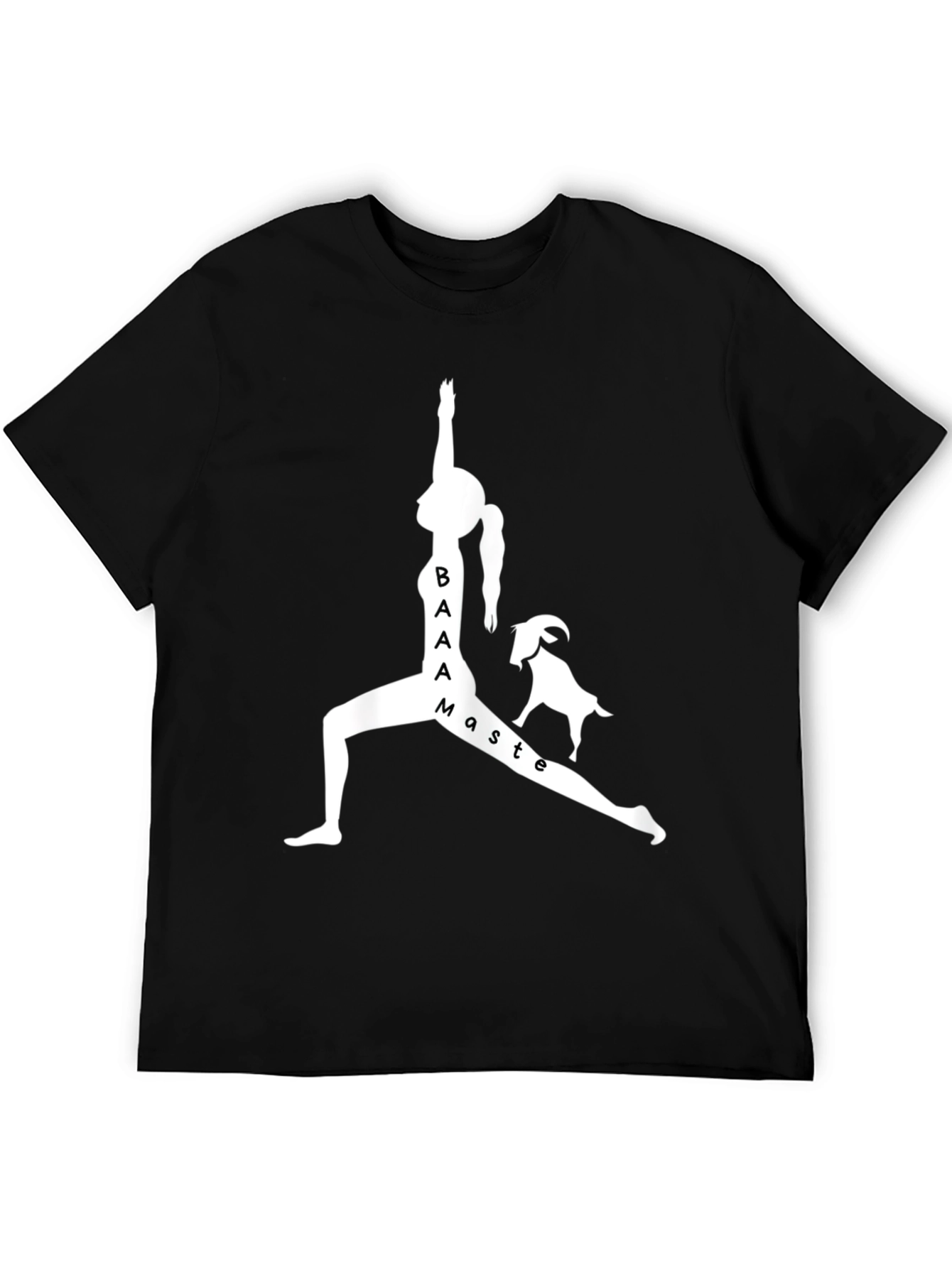Yoga Goat BAaAmaste Black Graphic Tee