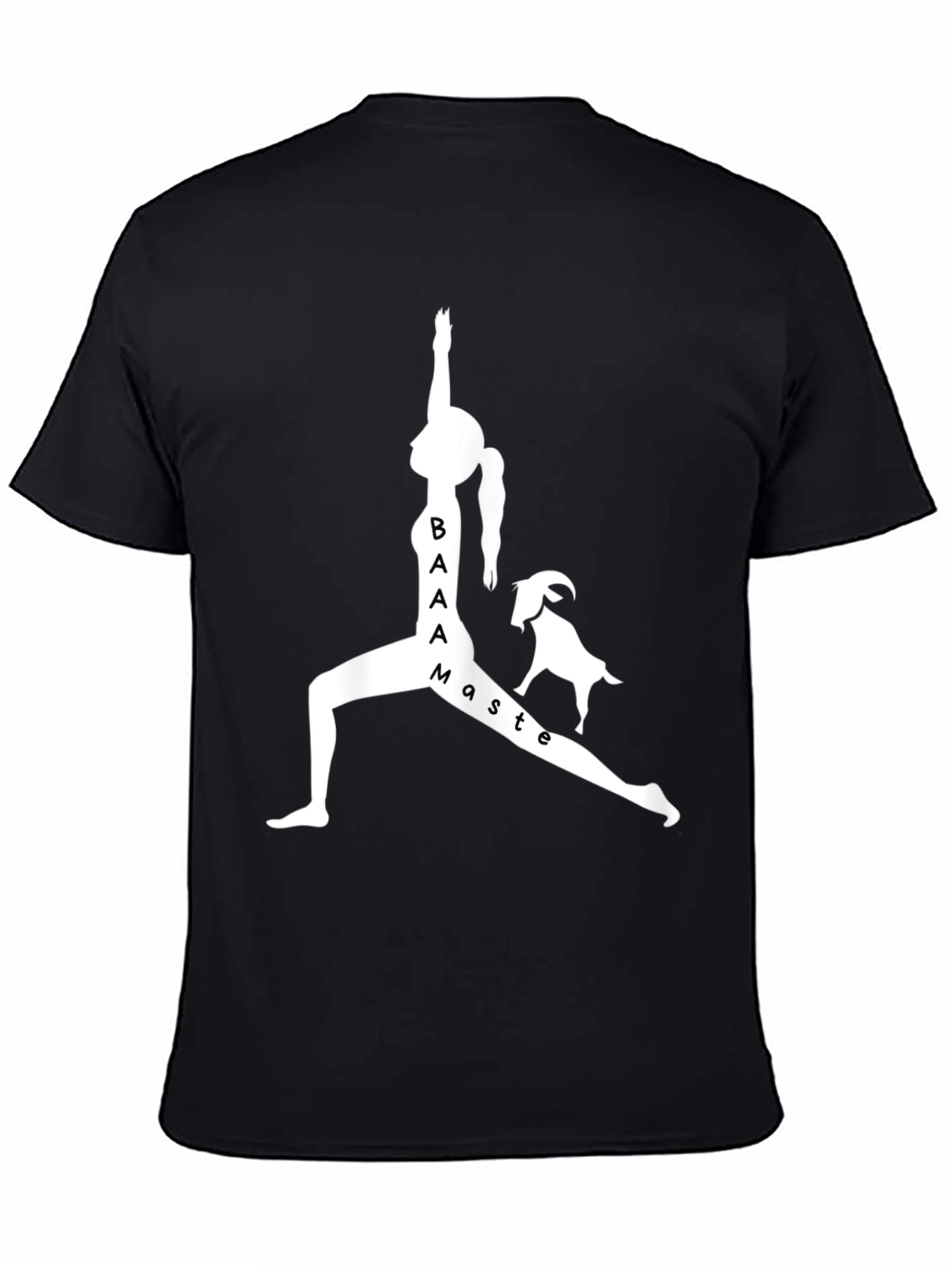 Yoga Goat BAaAmaste Black Graphic Tee