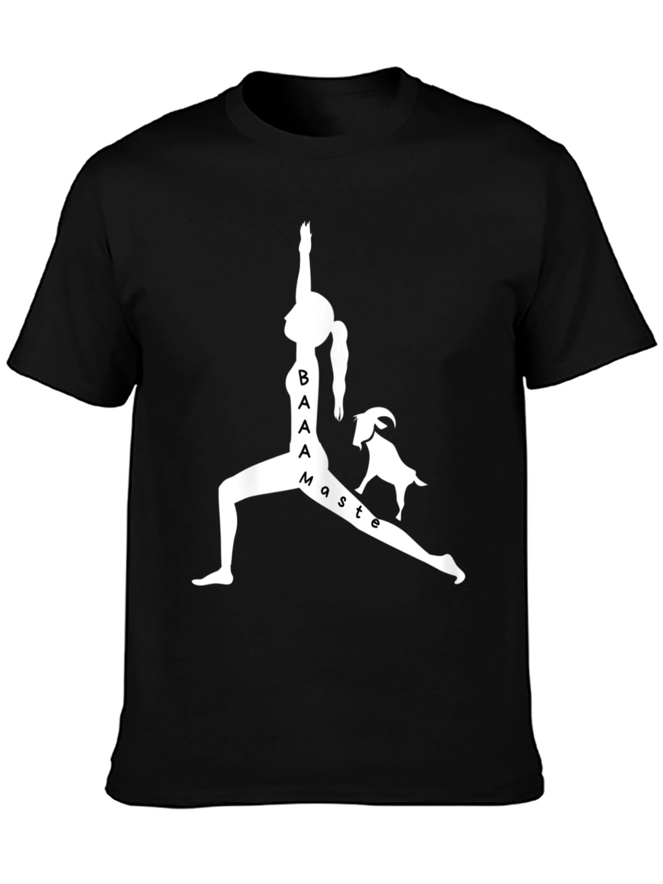 Yoga Goat BAaAmaste Black Graphic Tee