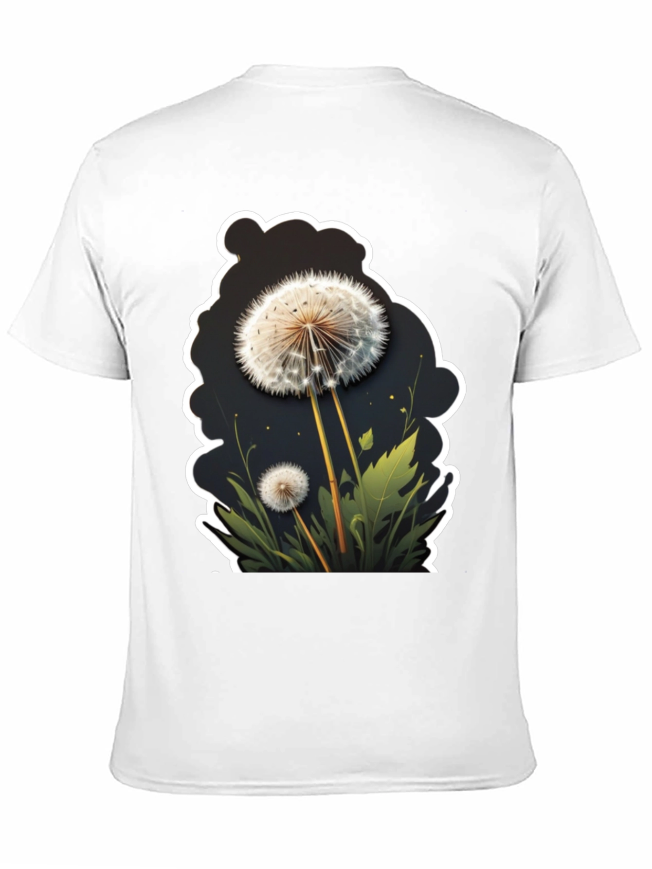 Dandelion Graphic Black T-Shirt