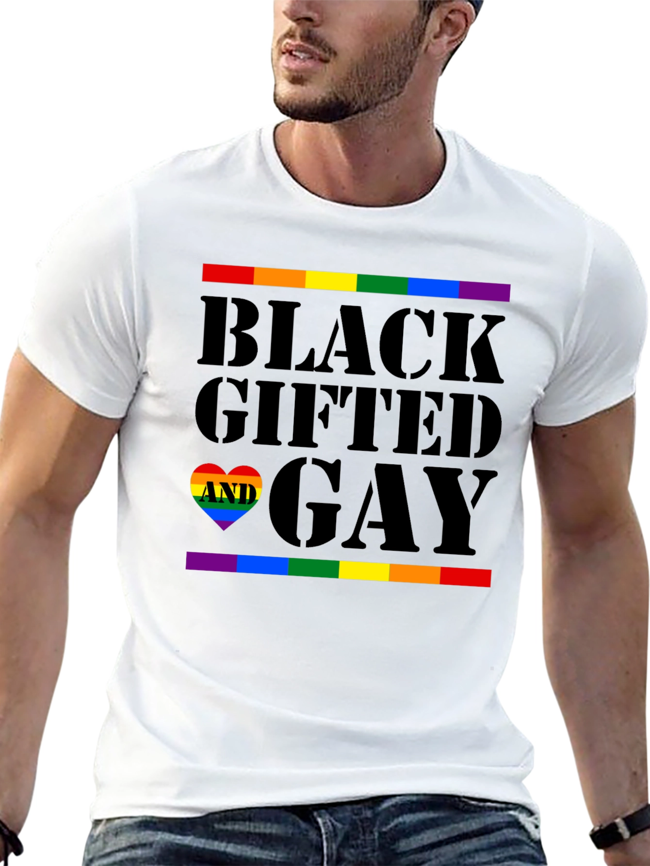 Black Gifted and Gay Pride T-Shirt