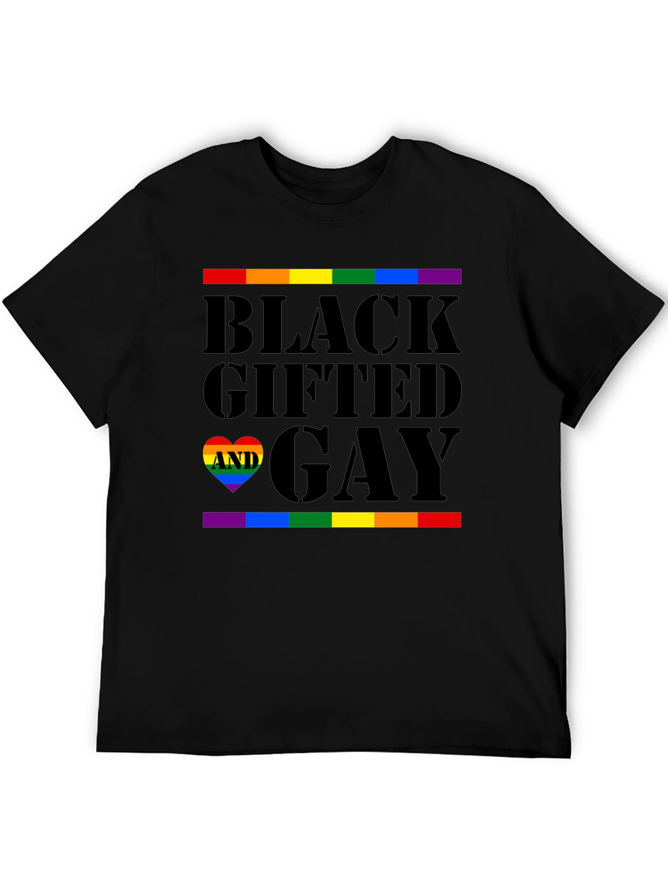 Black Gifted and Gay Pride T-Shirt